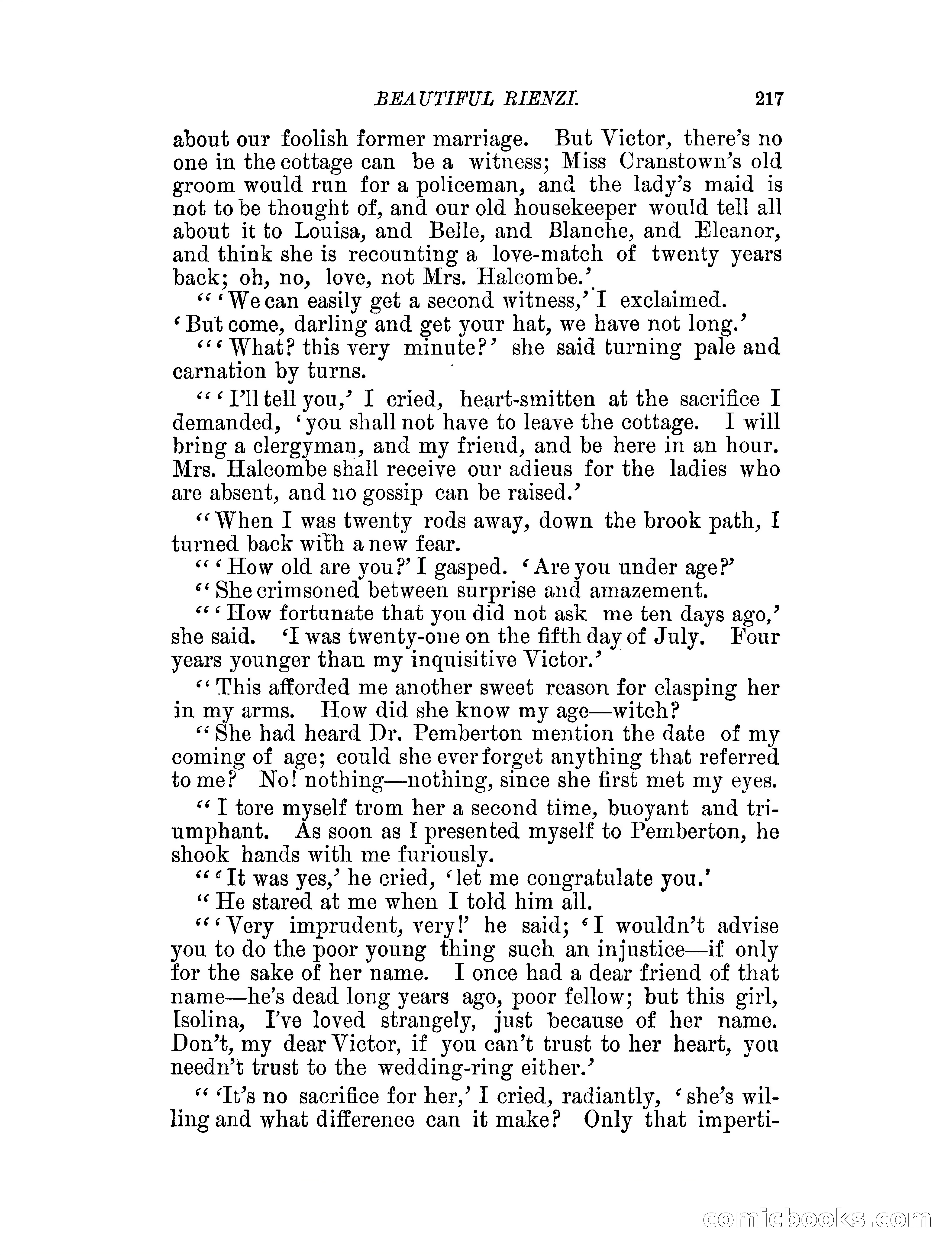Beautiful Rienzi; or, The secret vendetta — page 222 of 287