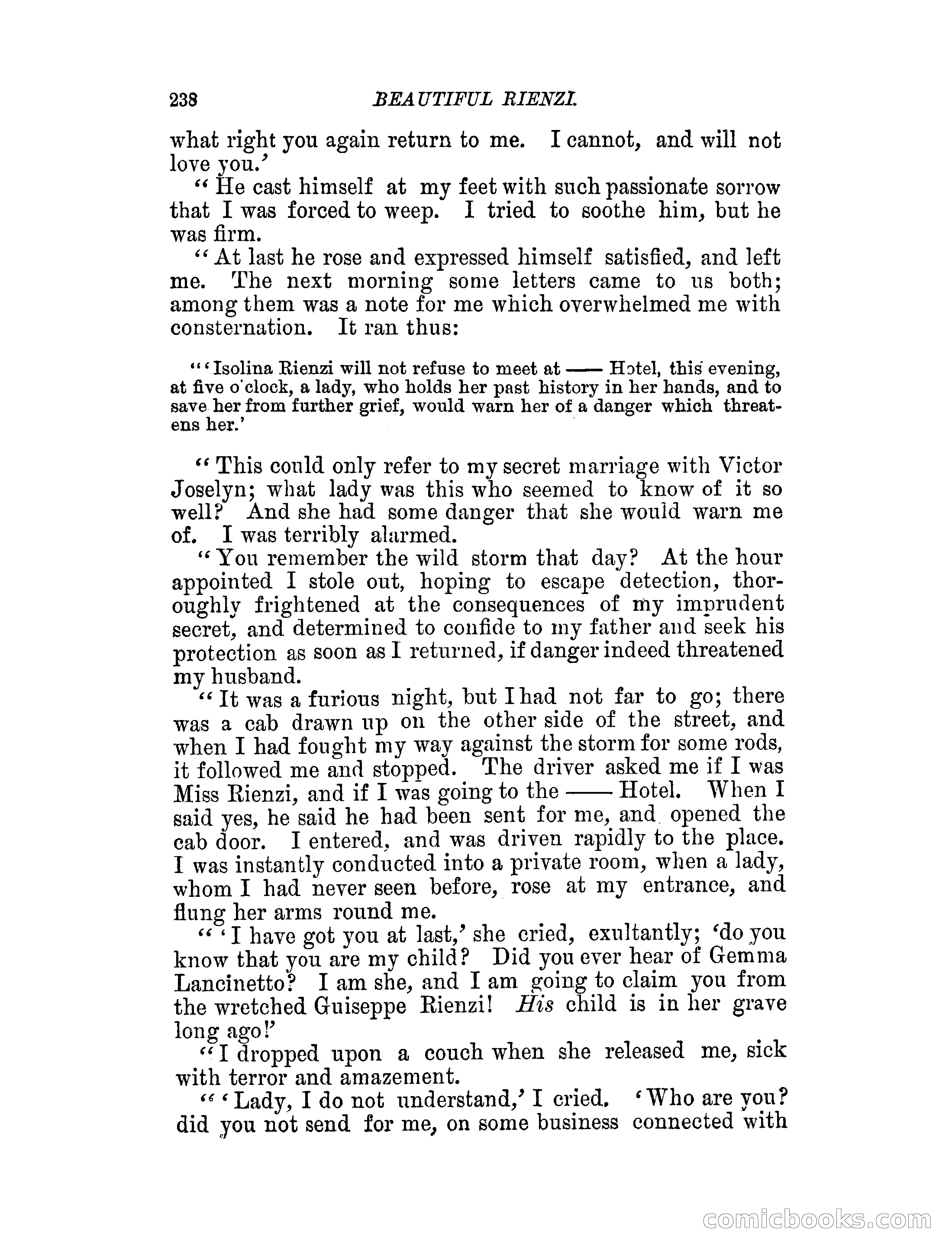 Beautiful Rienzi; or, The secret vendetta — page 243 of 287