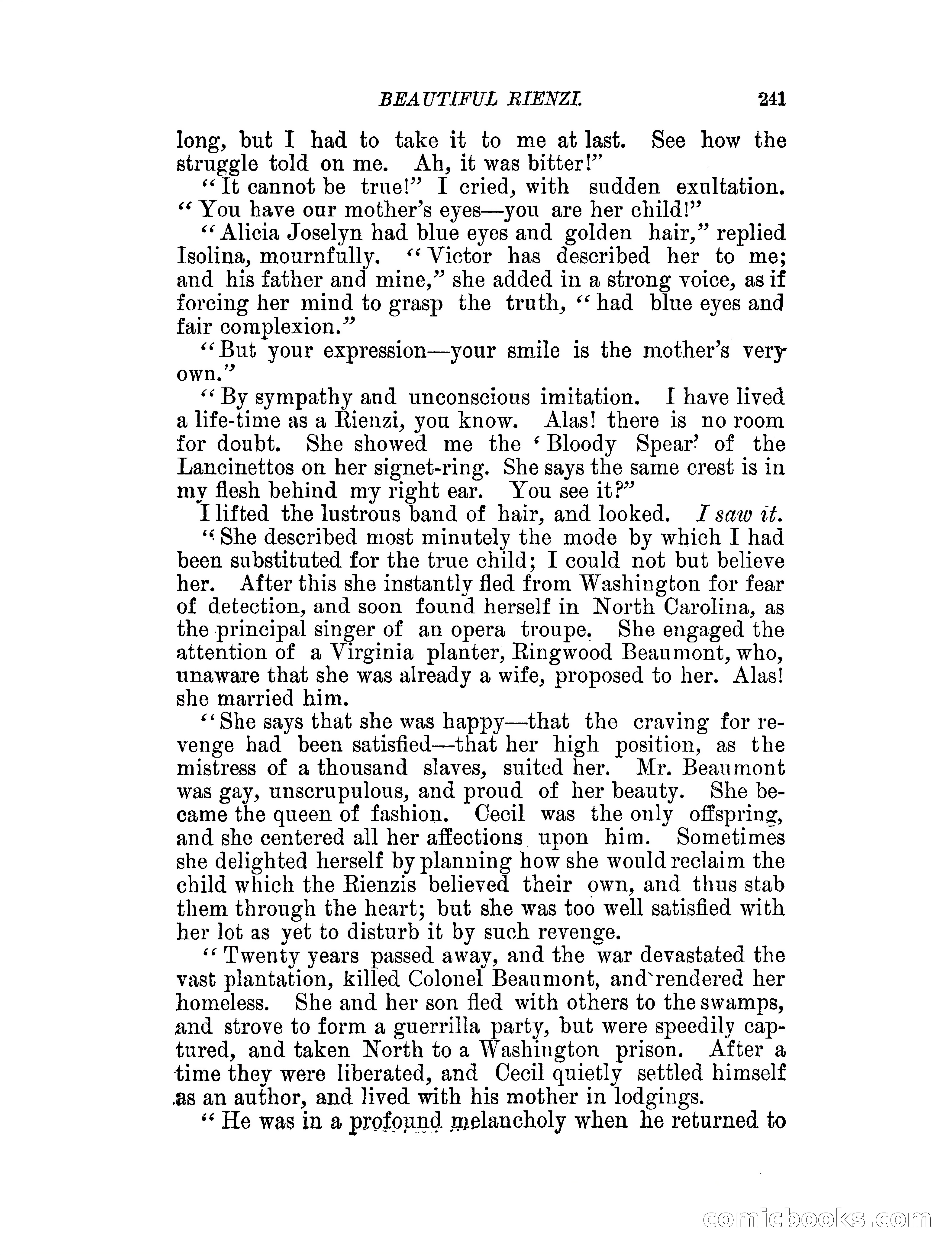 Beautiful Rienzi; or, The secret vendetta — page 246 of 287