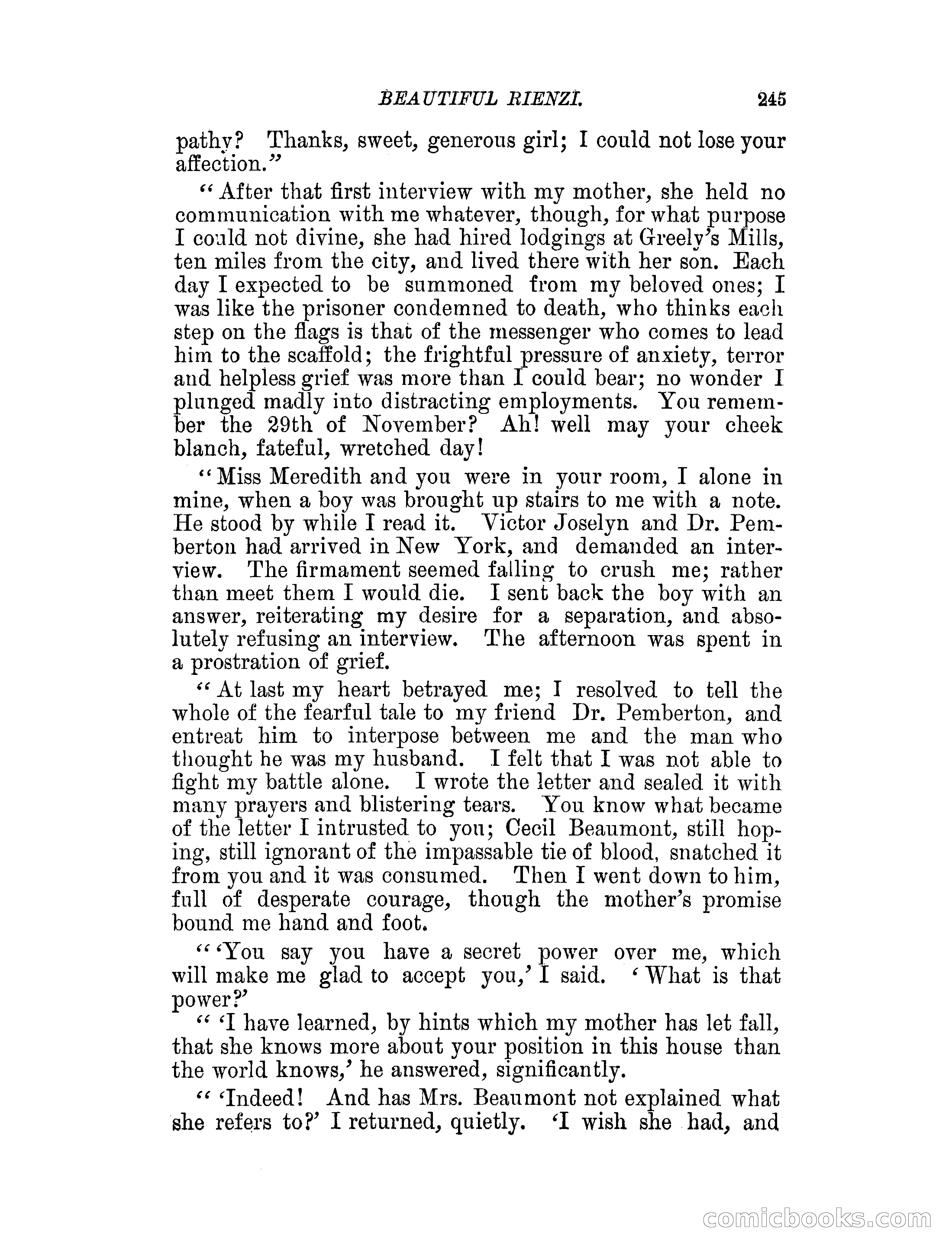 Beautiful Rienzi; or, The secret vendetta — page 250 of 287