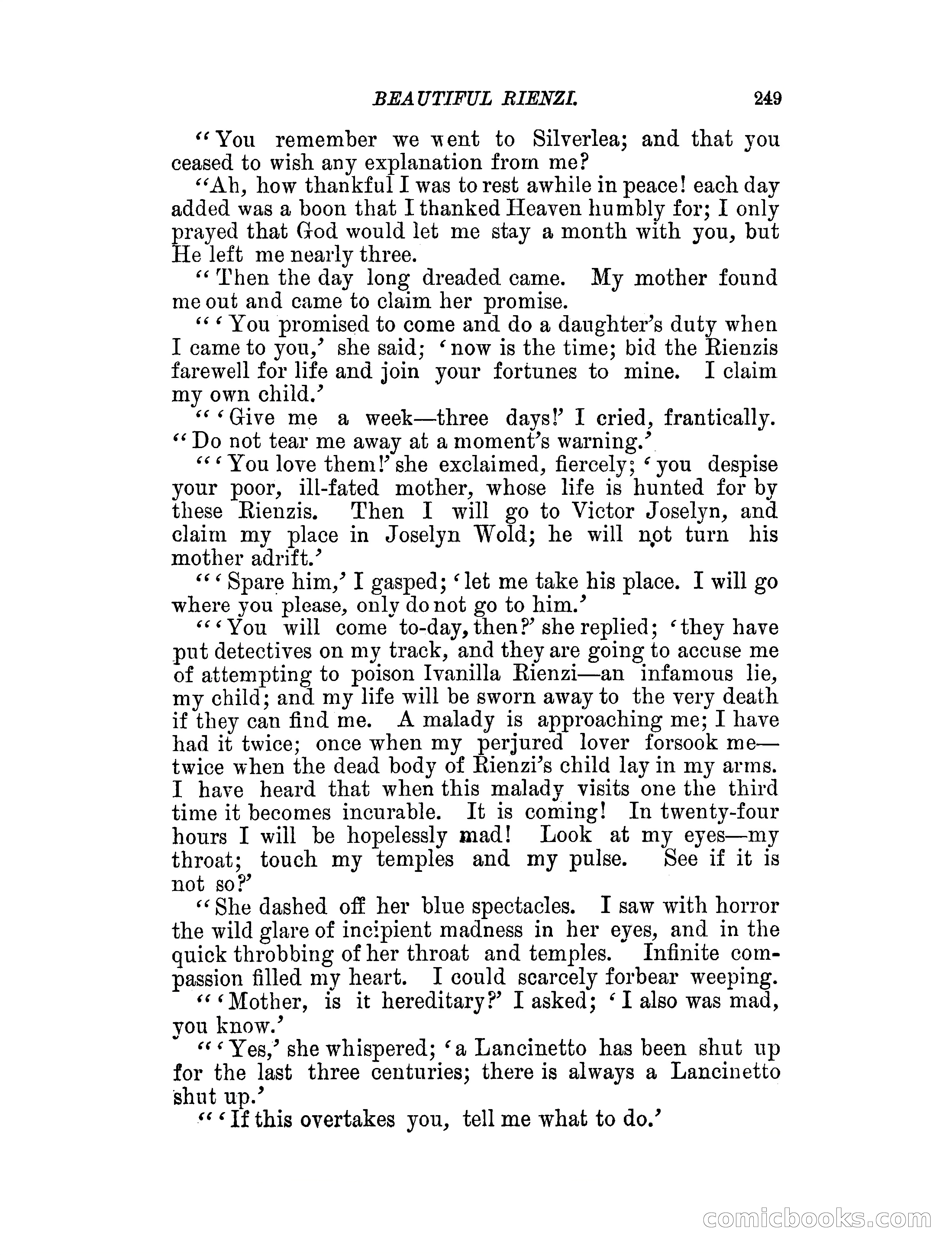 Beautiful Rienzi; or, The secret vendetta — page 254 of 287