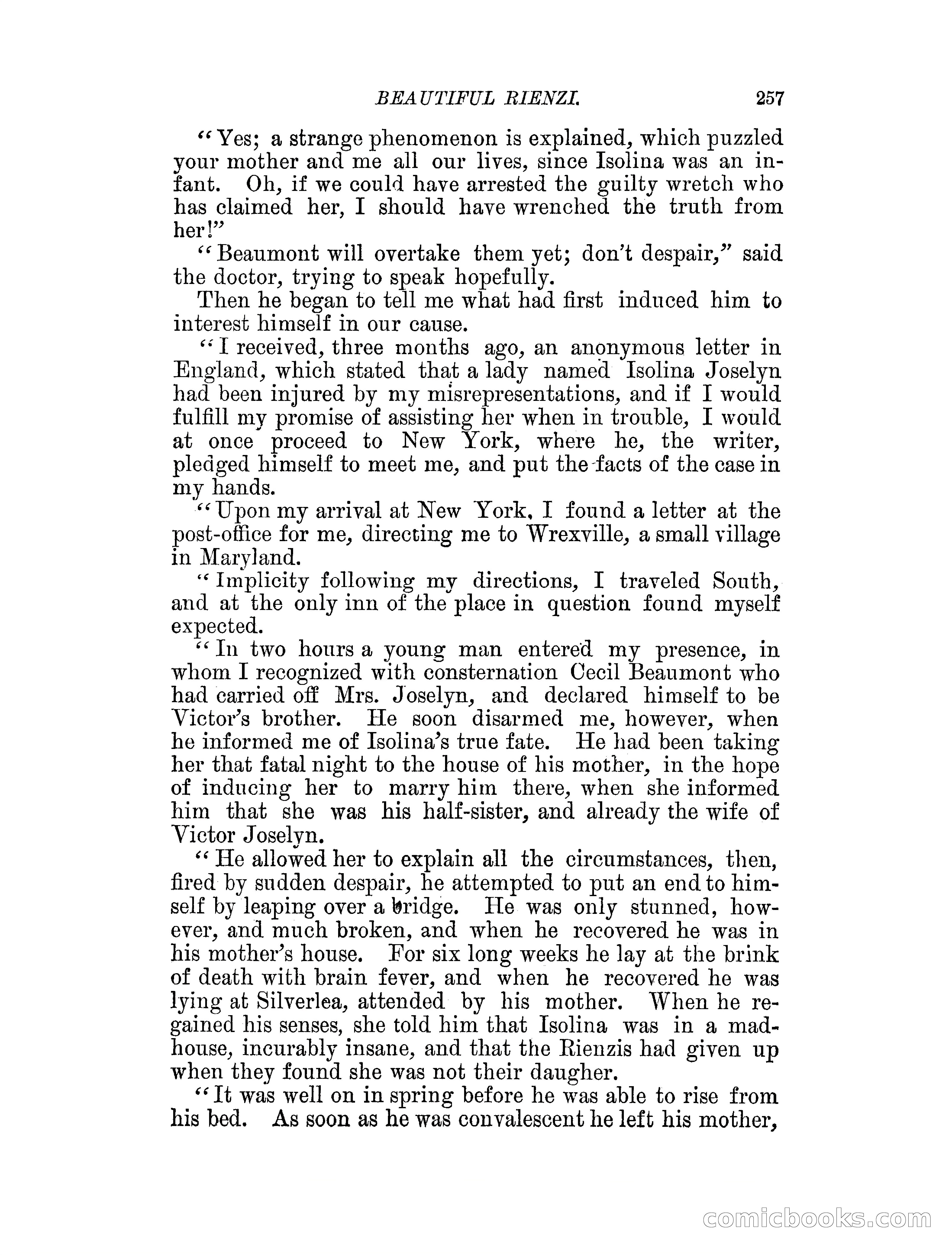 Beautiful Rienzi; or, The secret vendetta — page 262 of 287