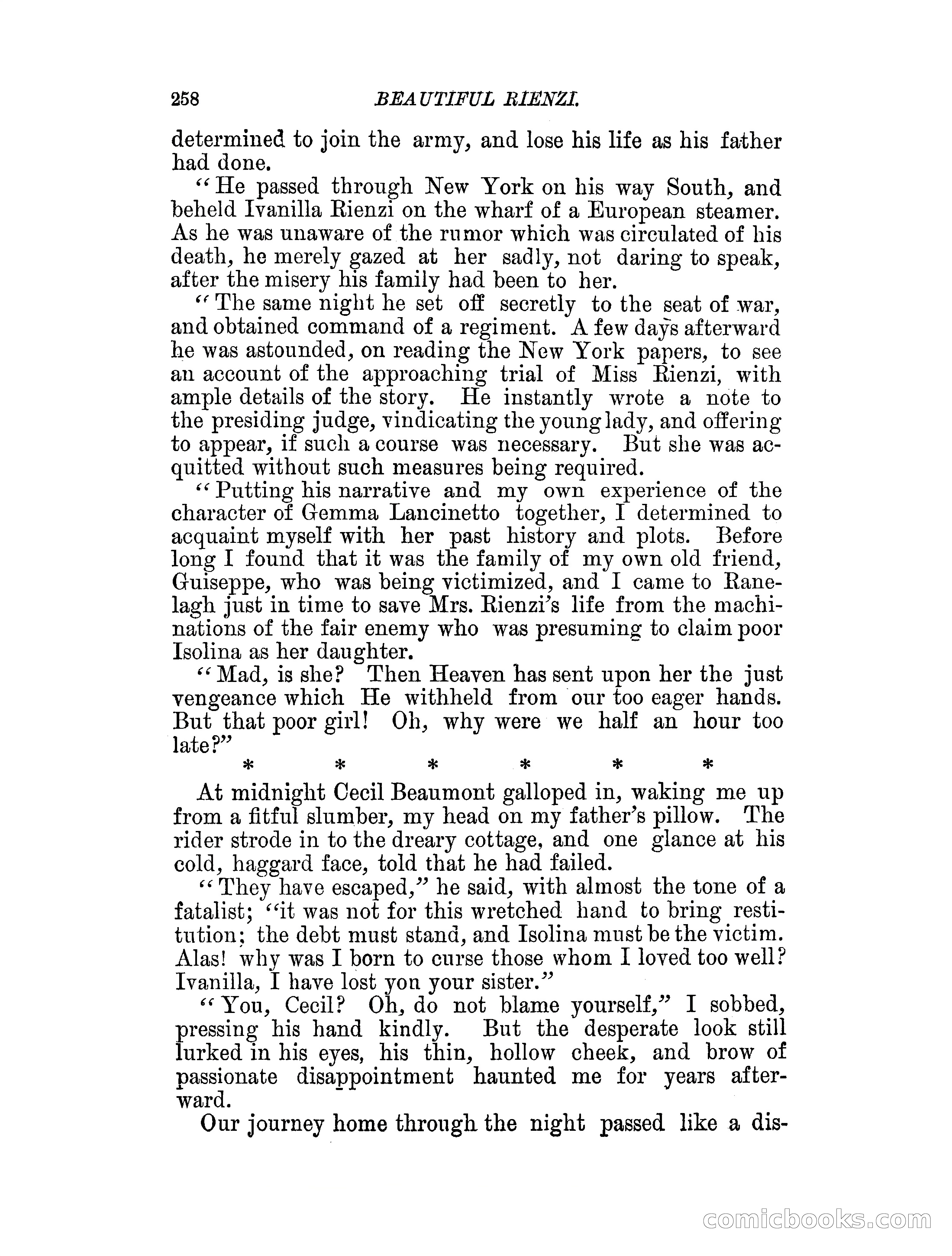 Beautiful Rienzi; or, The secret vendetta — page 263 of 287