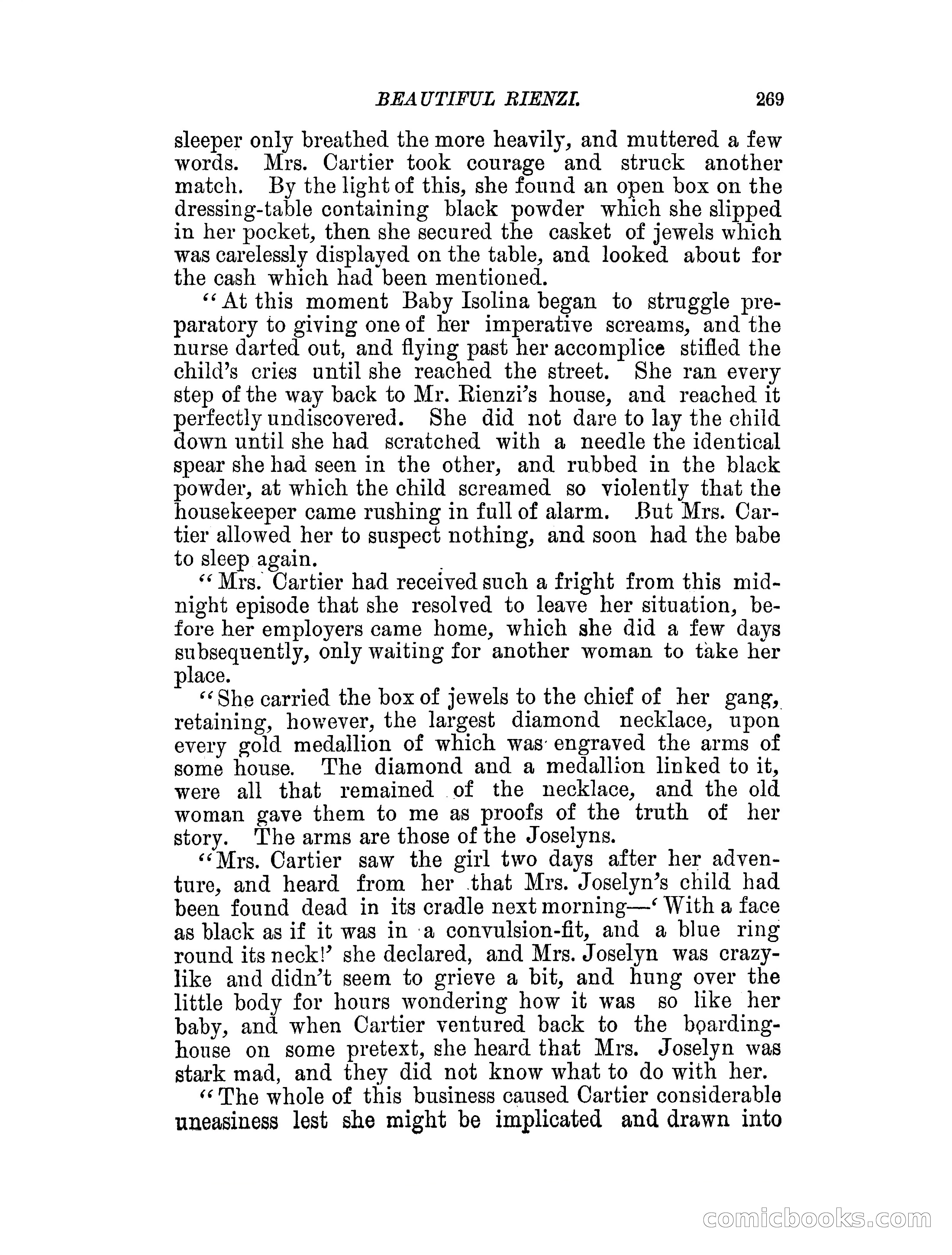 Beautiful Rienzi; or, The secret vendetta — page 274 of 287