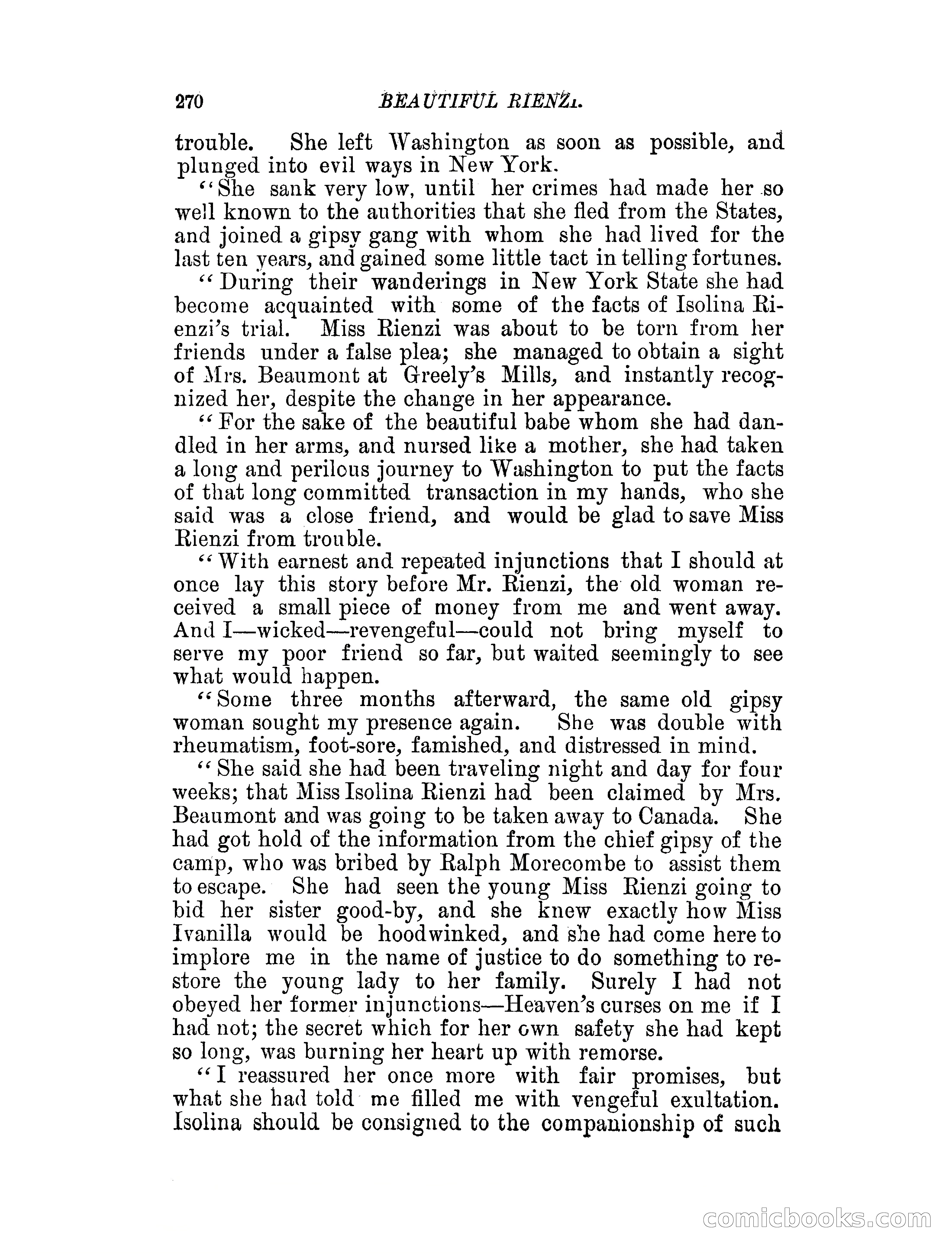 Beautiful Rienzi; or, The secret vendetta — page 275 of 287