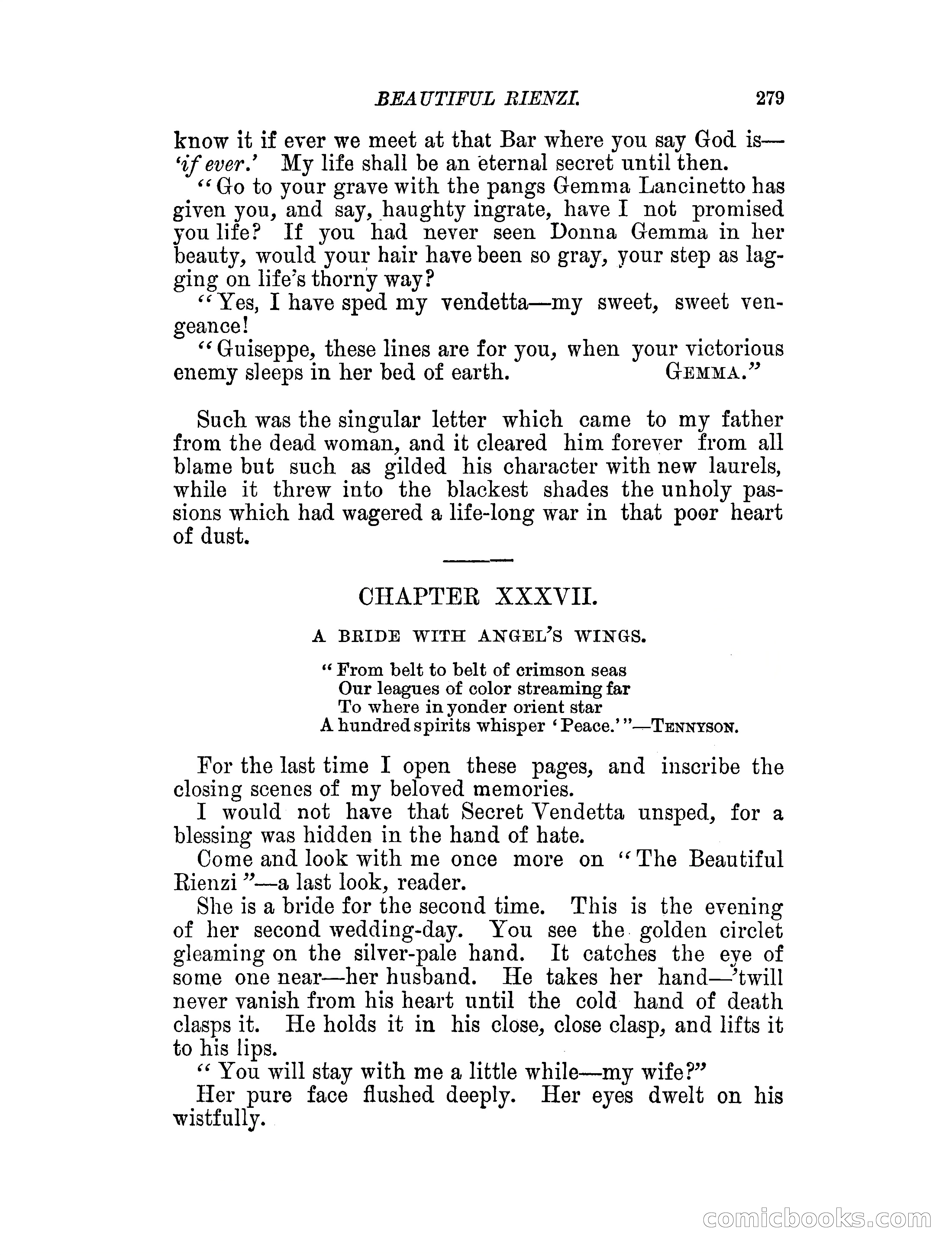 Beautiful Rienzi; or, The secret vendetta — page 284 of 287