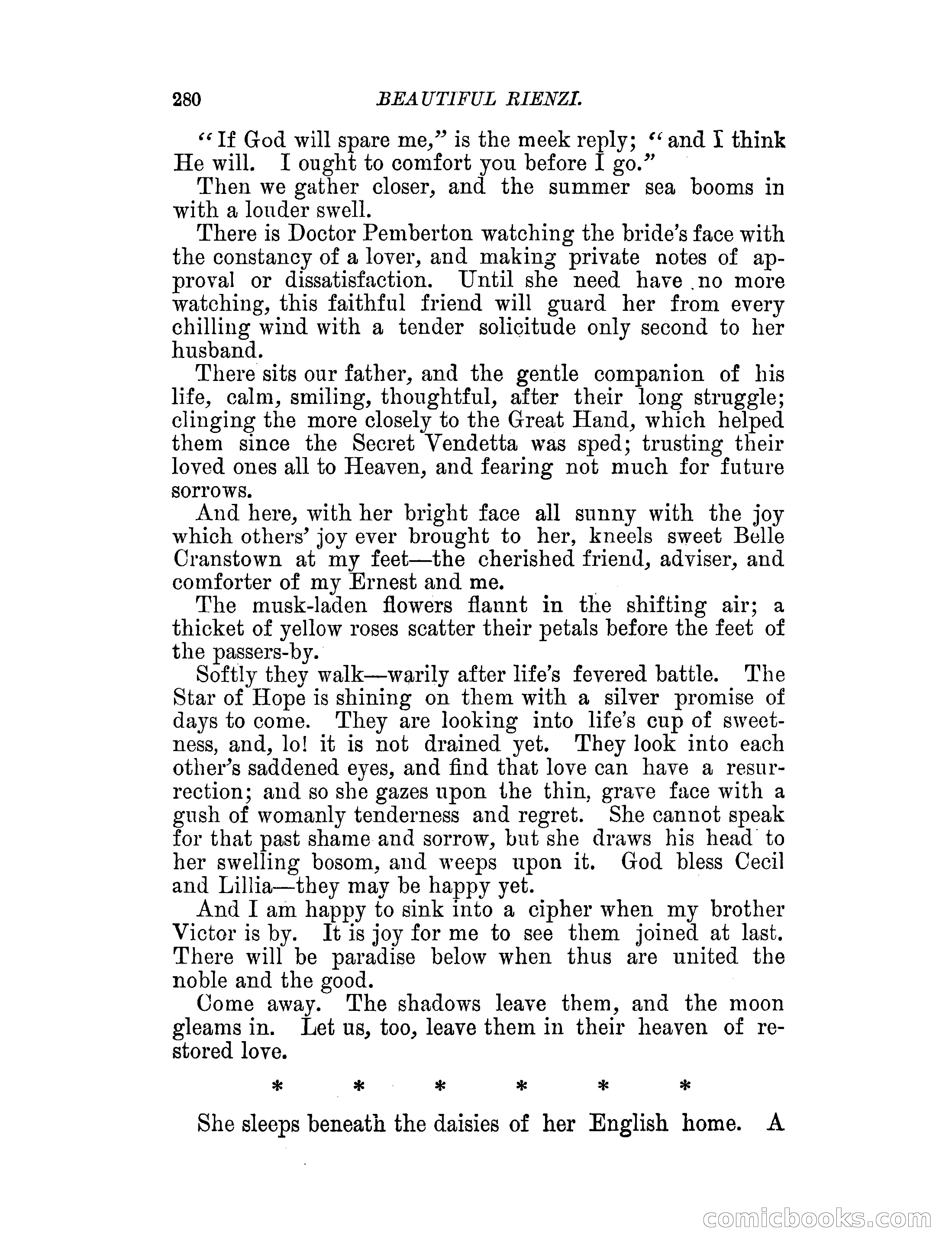 Beautiful Rienzi; or, The secret vendetta — page 285 of 287