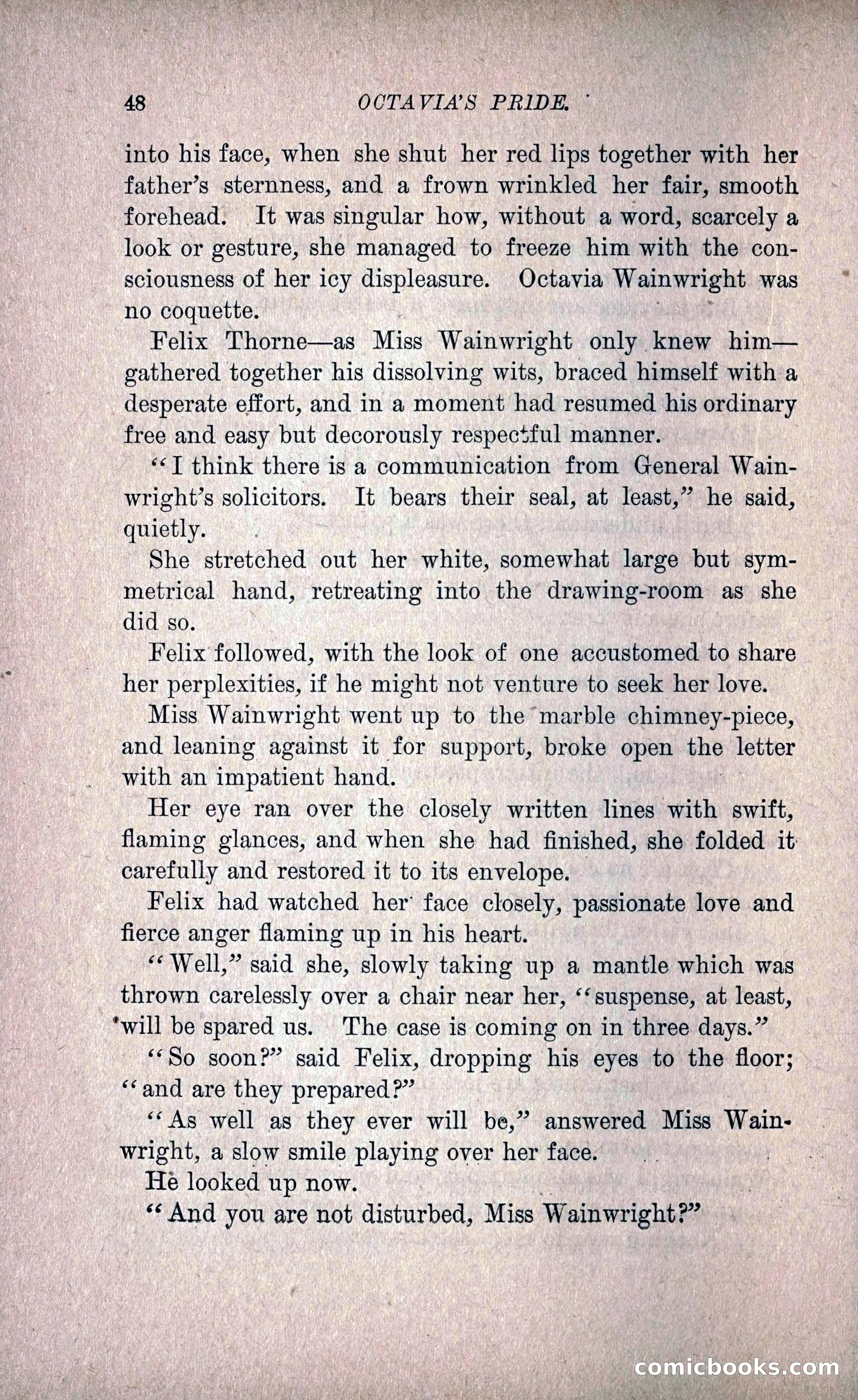 Octavia's Pride; or, The Missing Witness — page 58 of 284
