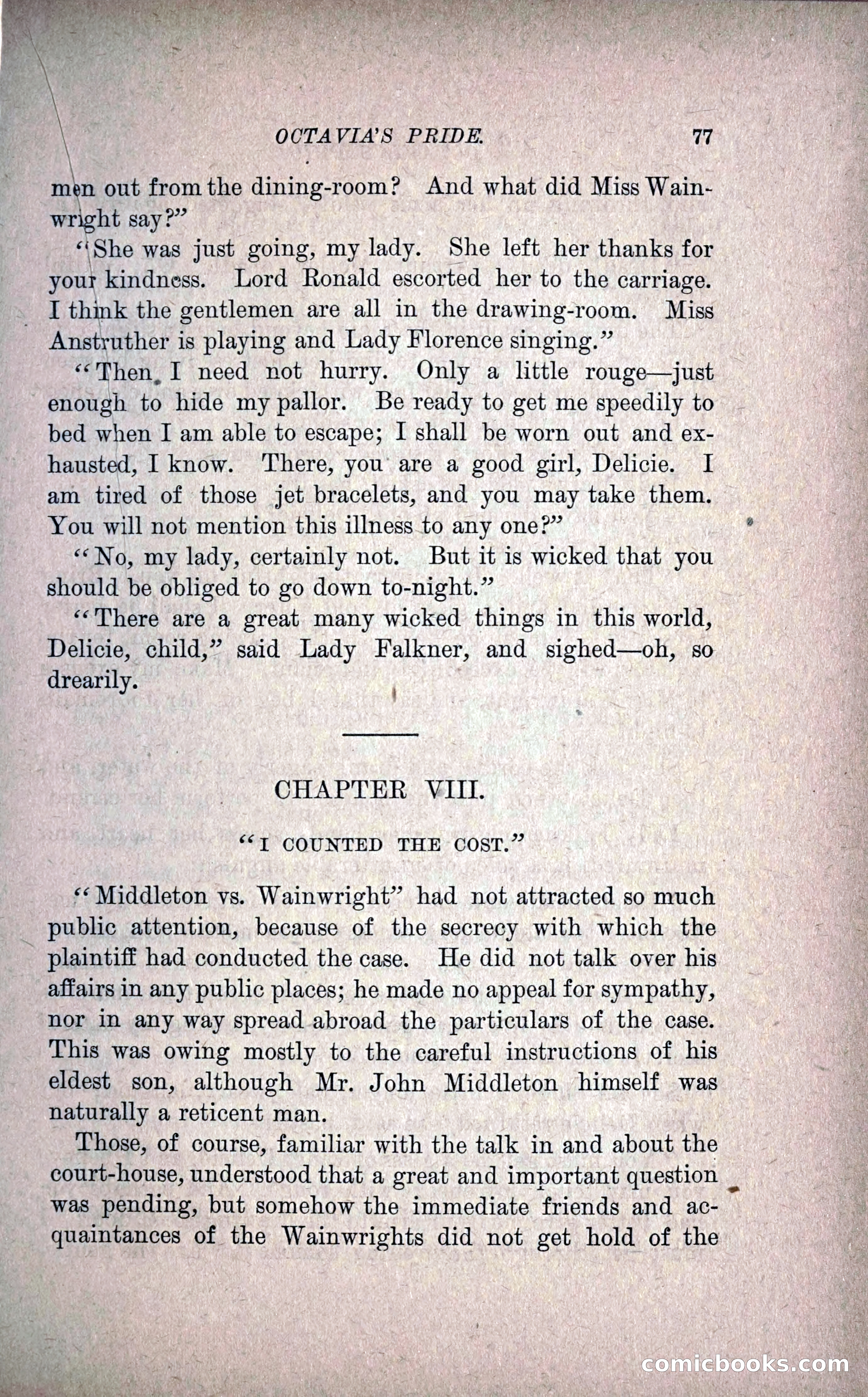 Octavia's Pride; or, The Missing Witness — page 87 of 284
