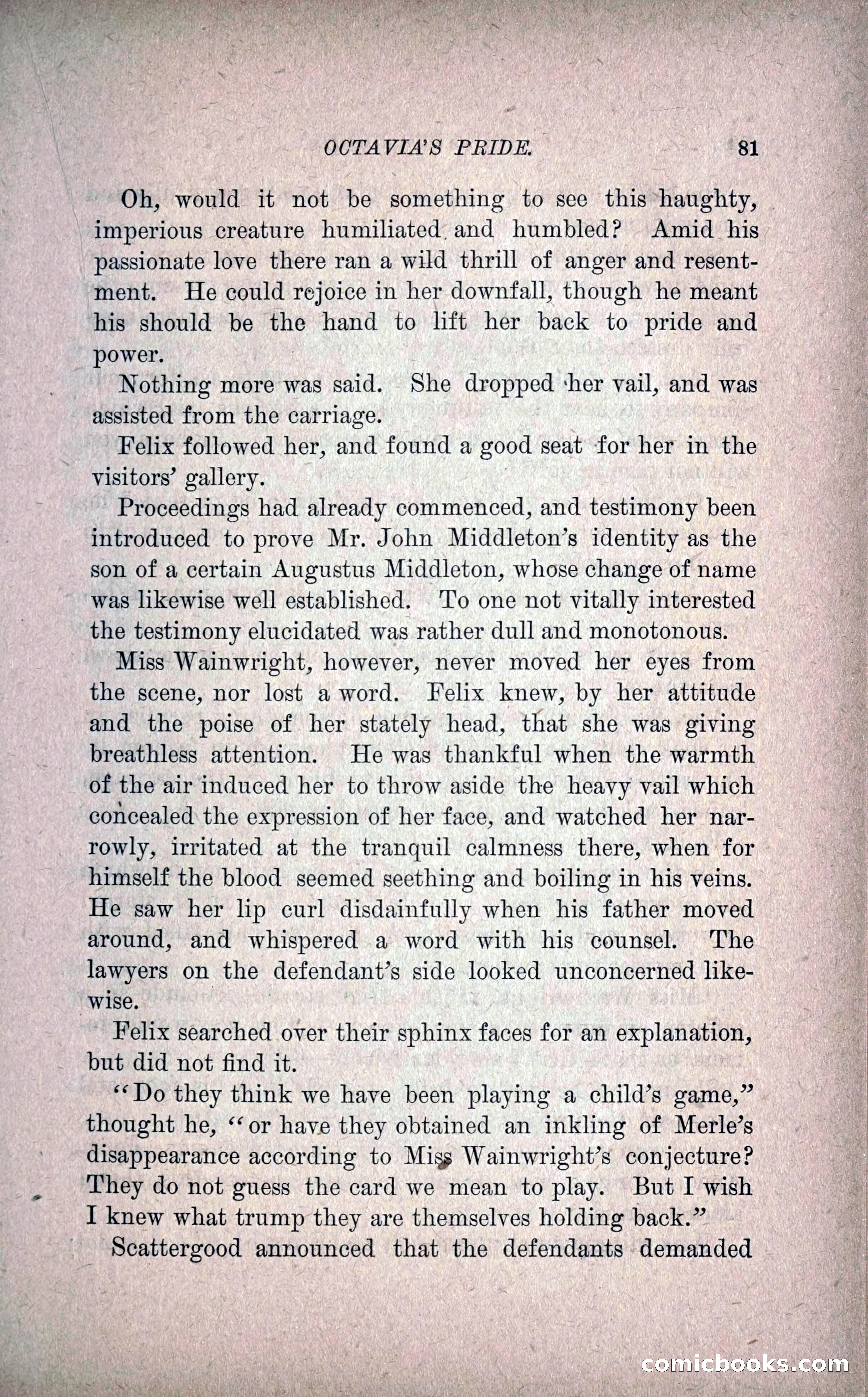 Octavia's Pride; or, The Missing Witness — page 91 of 284