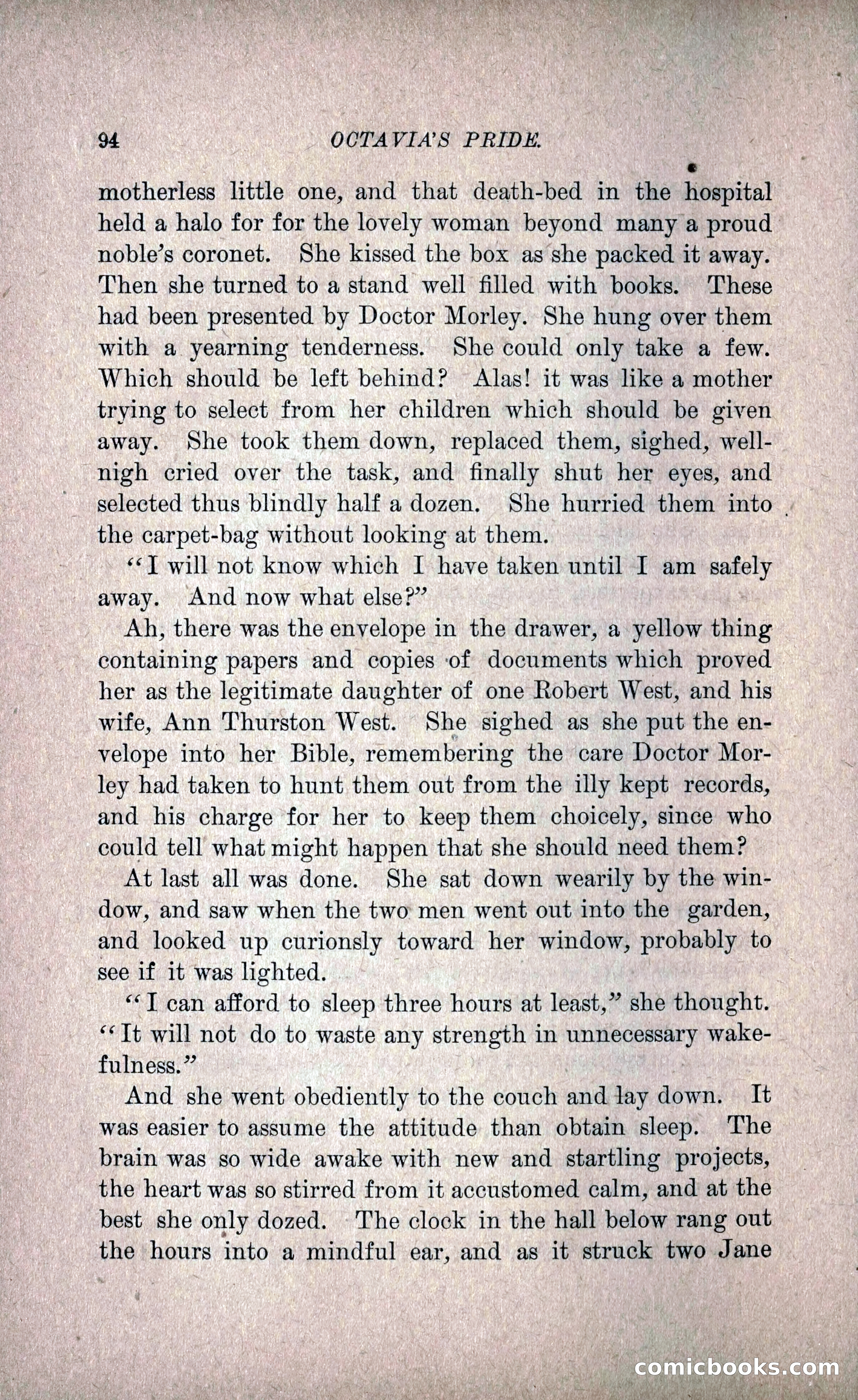 Octavia's Pride; or, The Missing Witness — page 104 of 284
