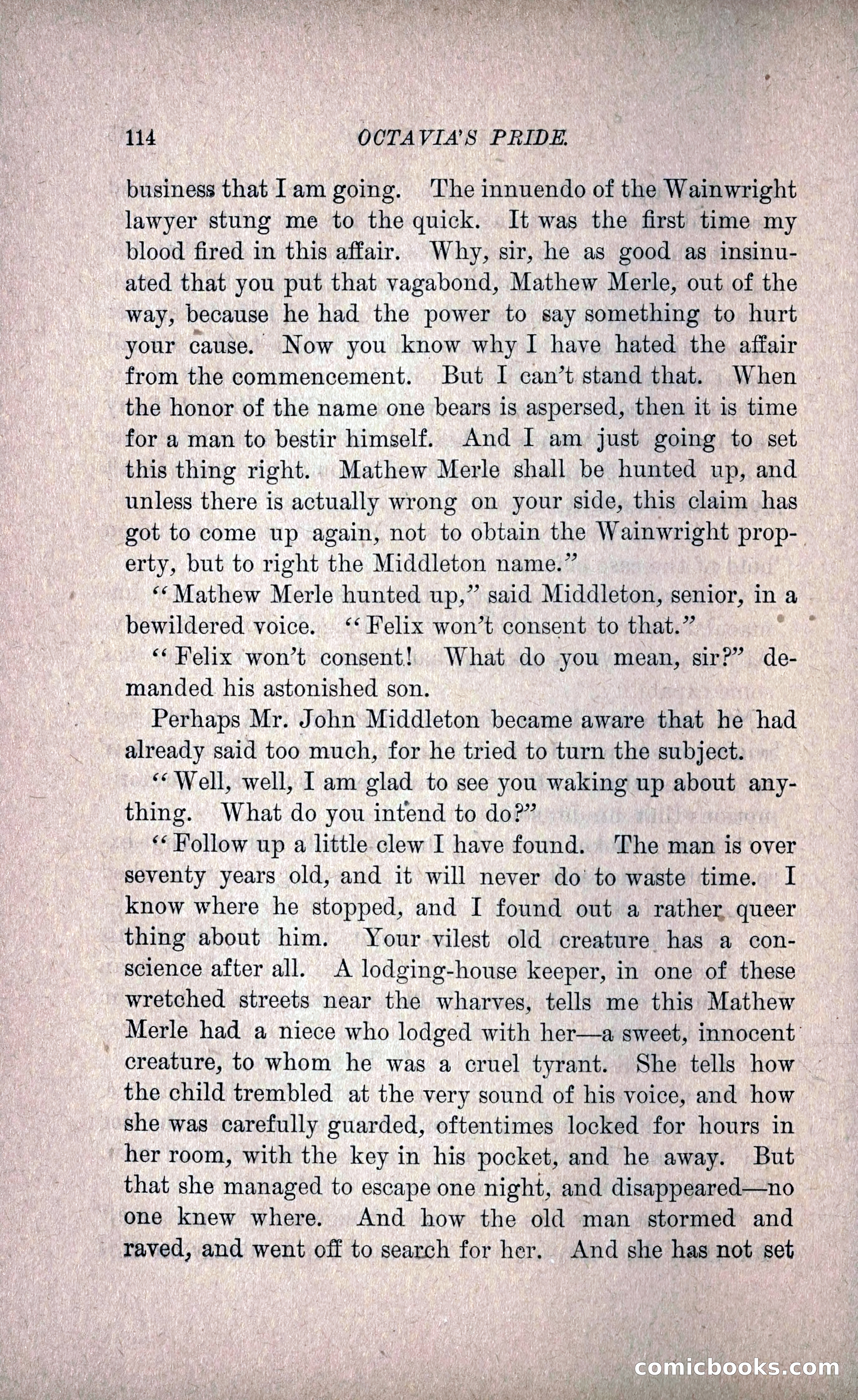 Octavia's Pride; or, The Missing Witness — page 124 of 284