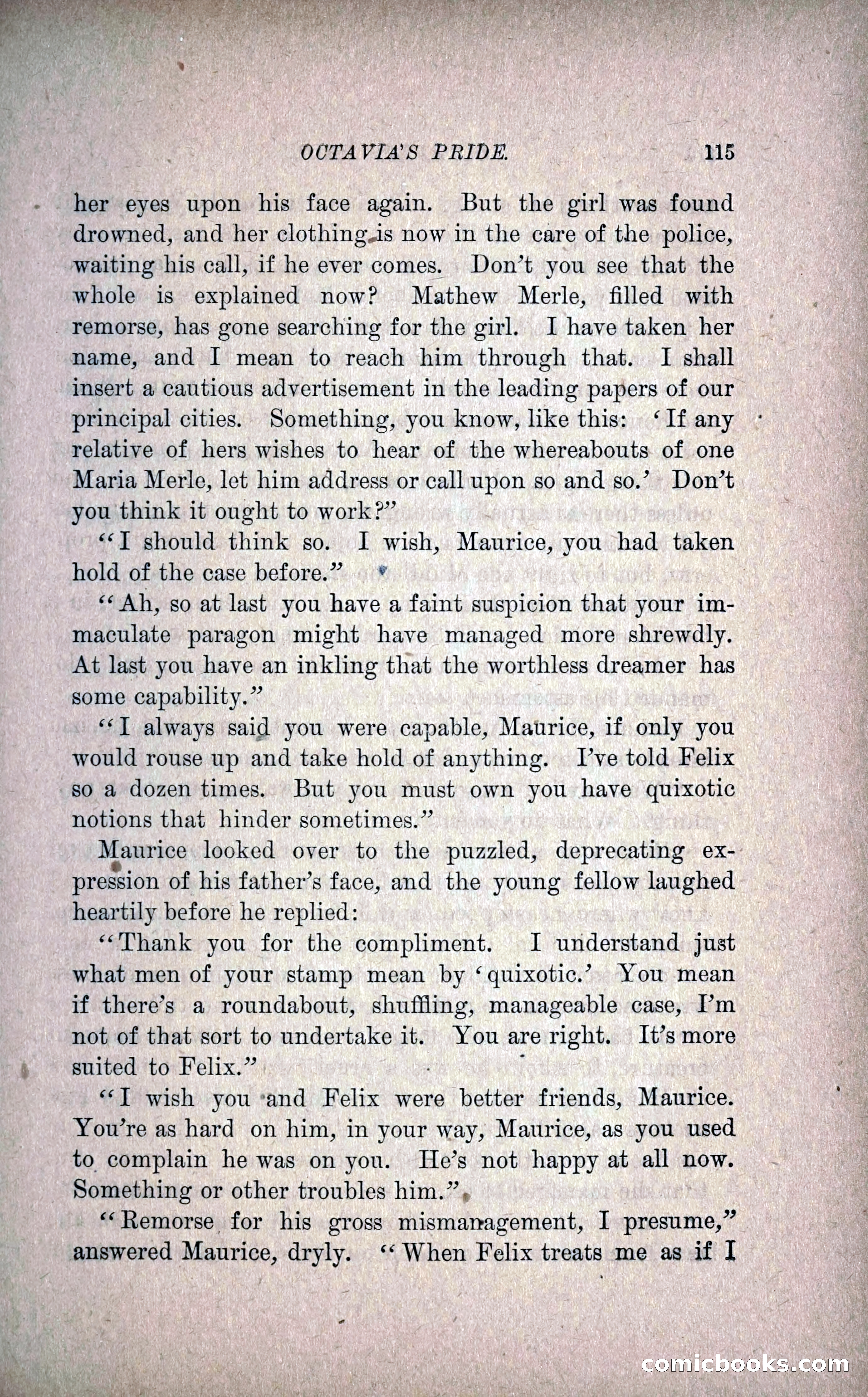Octavia's Pride; or, The Missing Witness — page 125 of 284