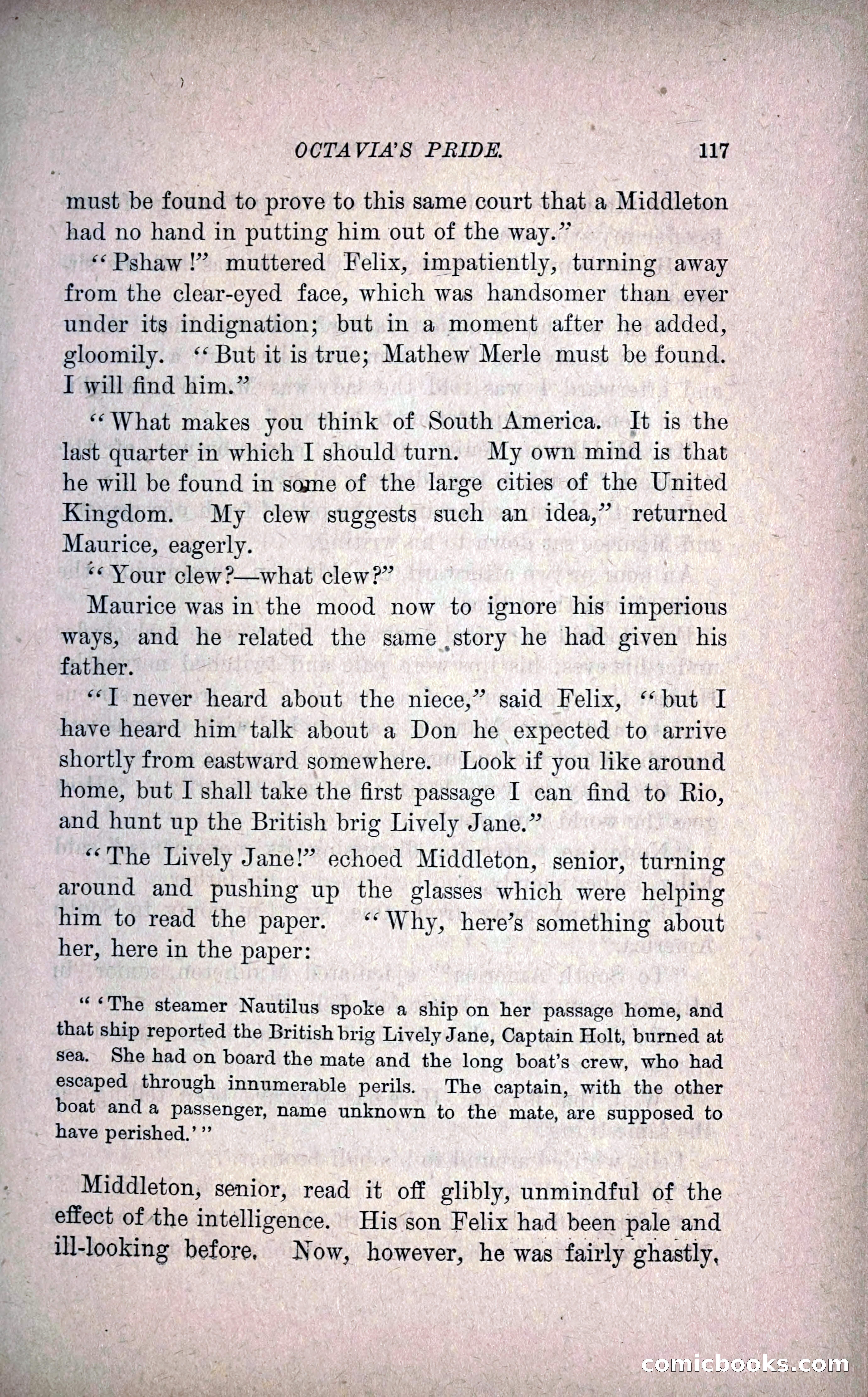 Octavia's Pride; or, The Missing Witness — page 127 of 284