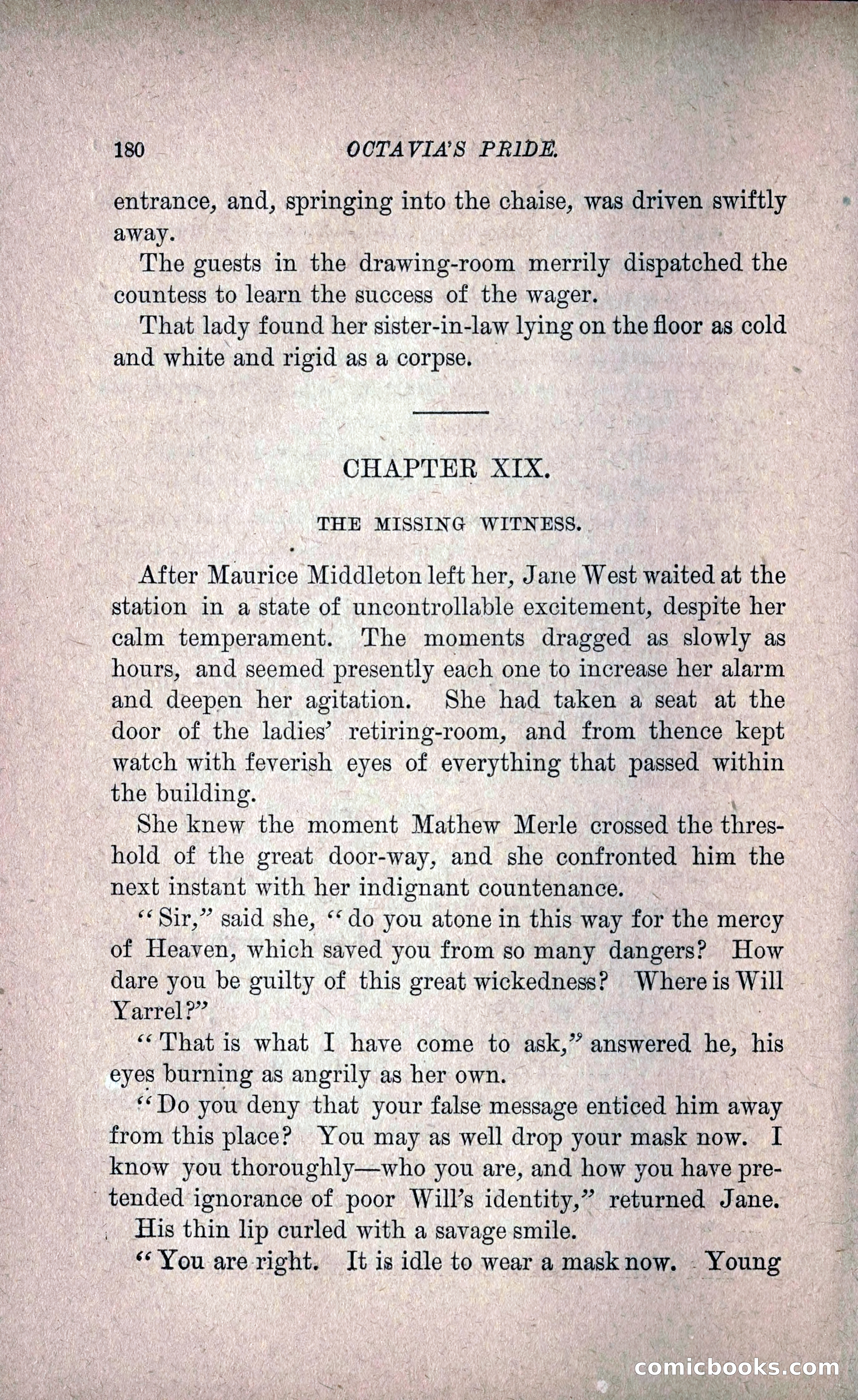 Octavia's Pride; or, The Missing Witness — page 190 of 284