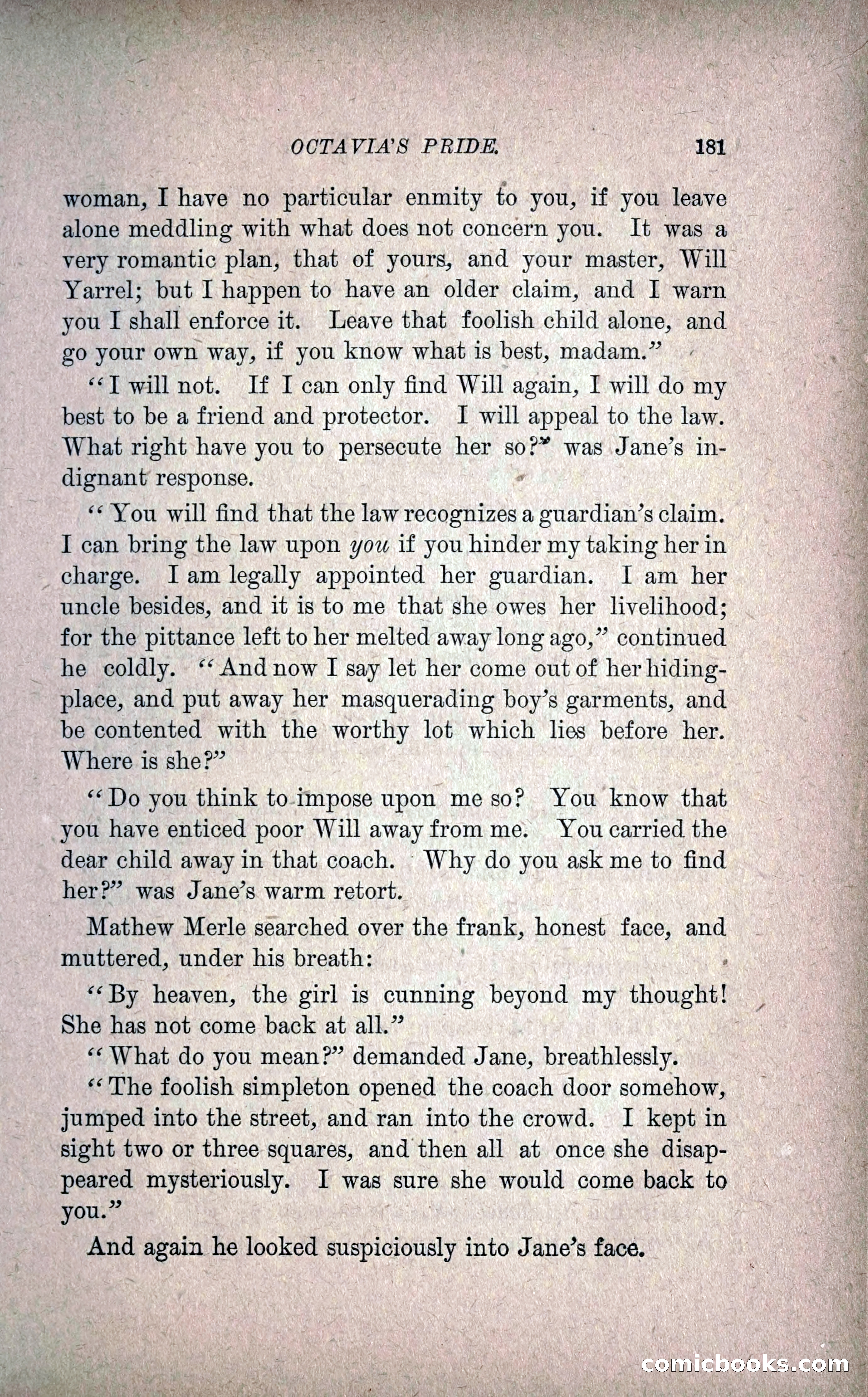 Octavia's Pride; or, The Missing Witness — page 191 of 284