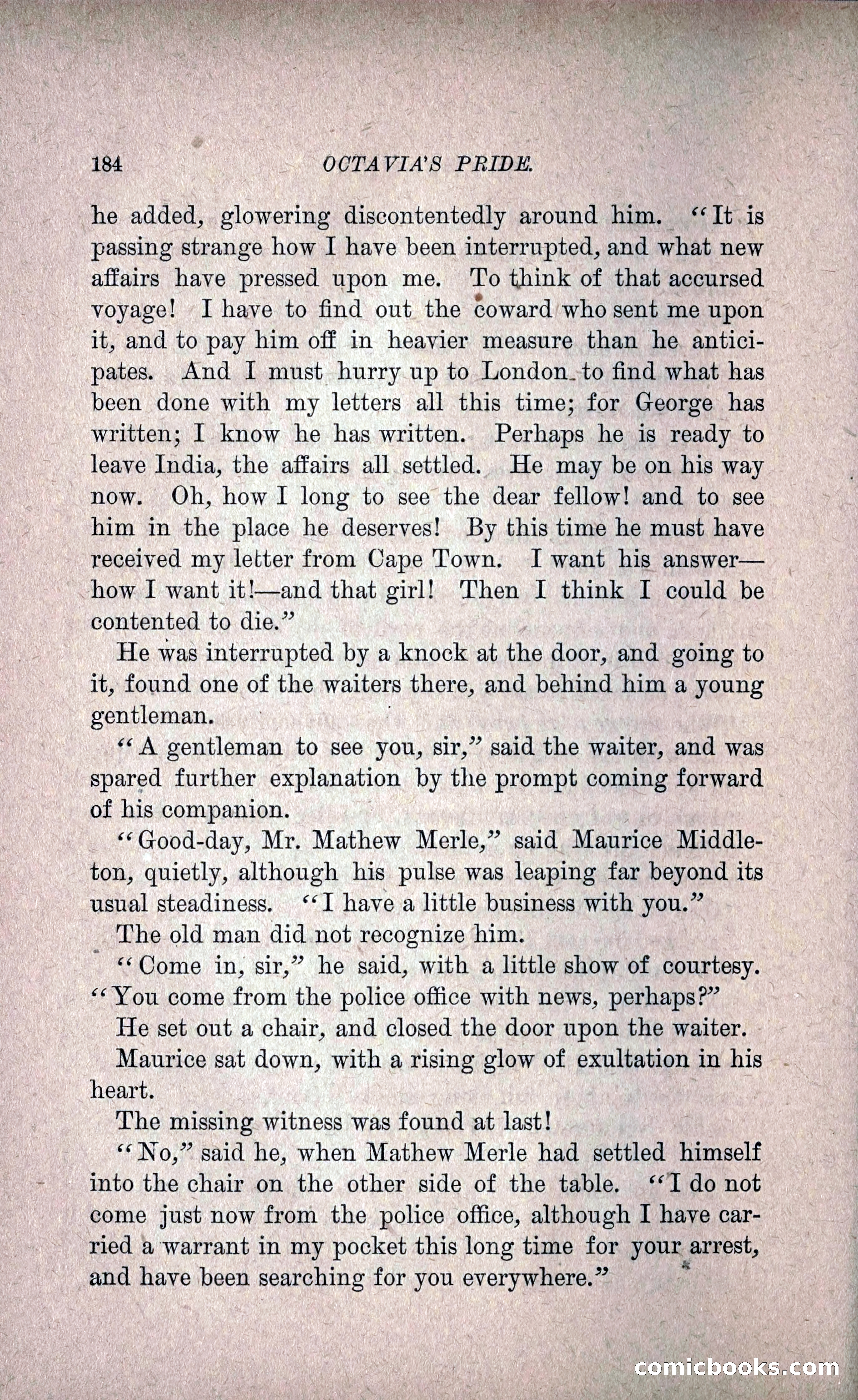 Octavia's Pride; or, The Missing Witness — page 194 of 284