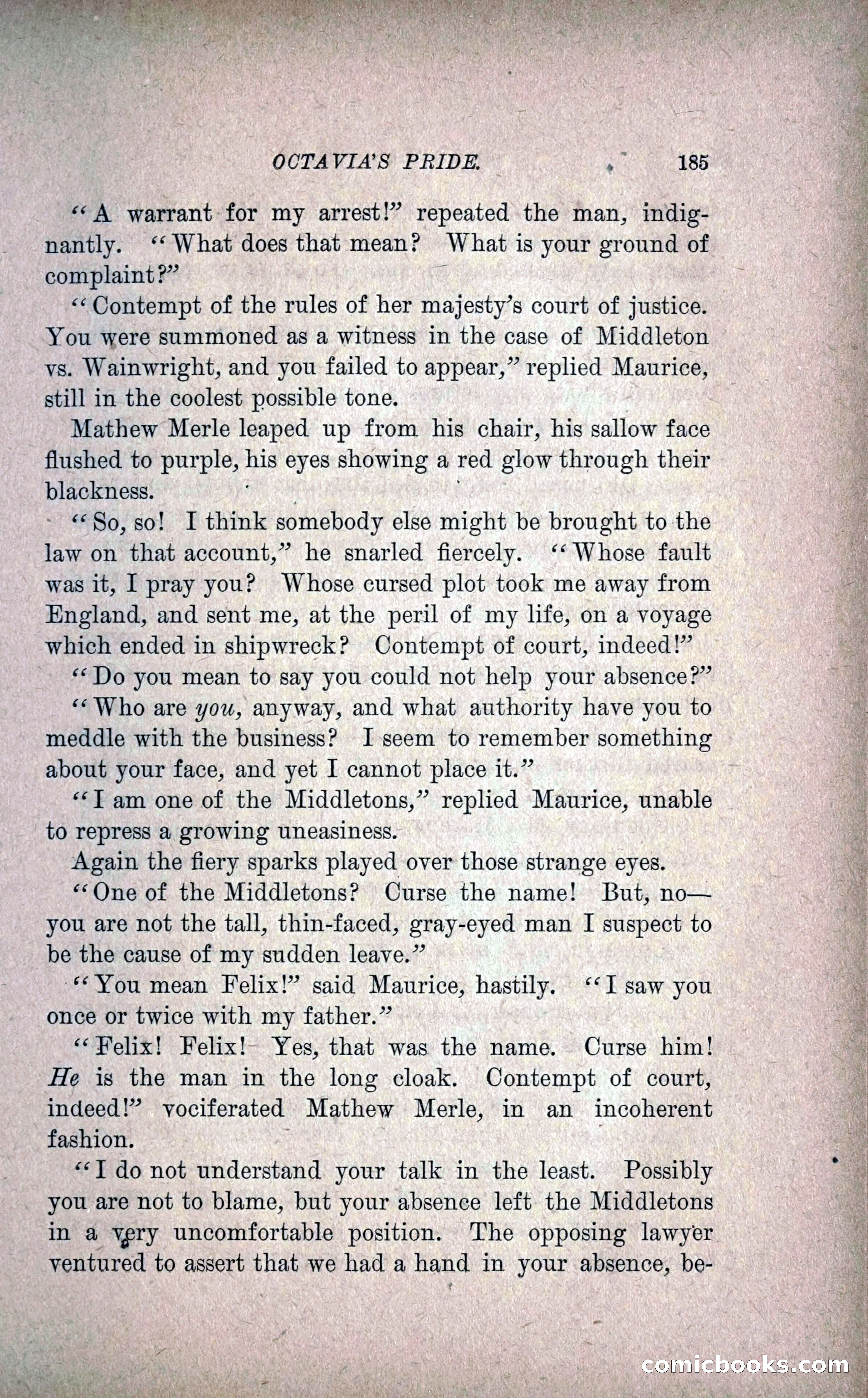 Octavia's Pride; or, The Missing Witness — page 195 of 284