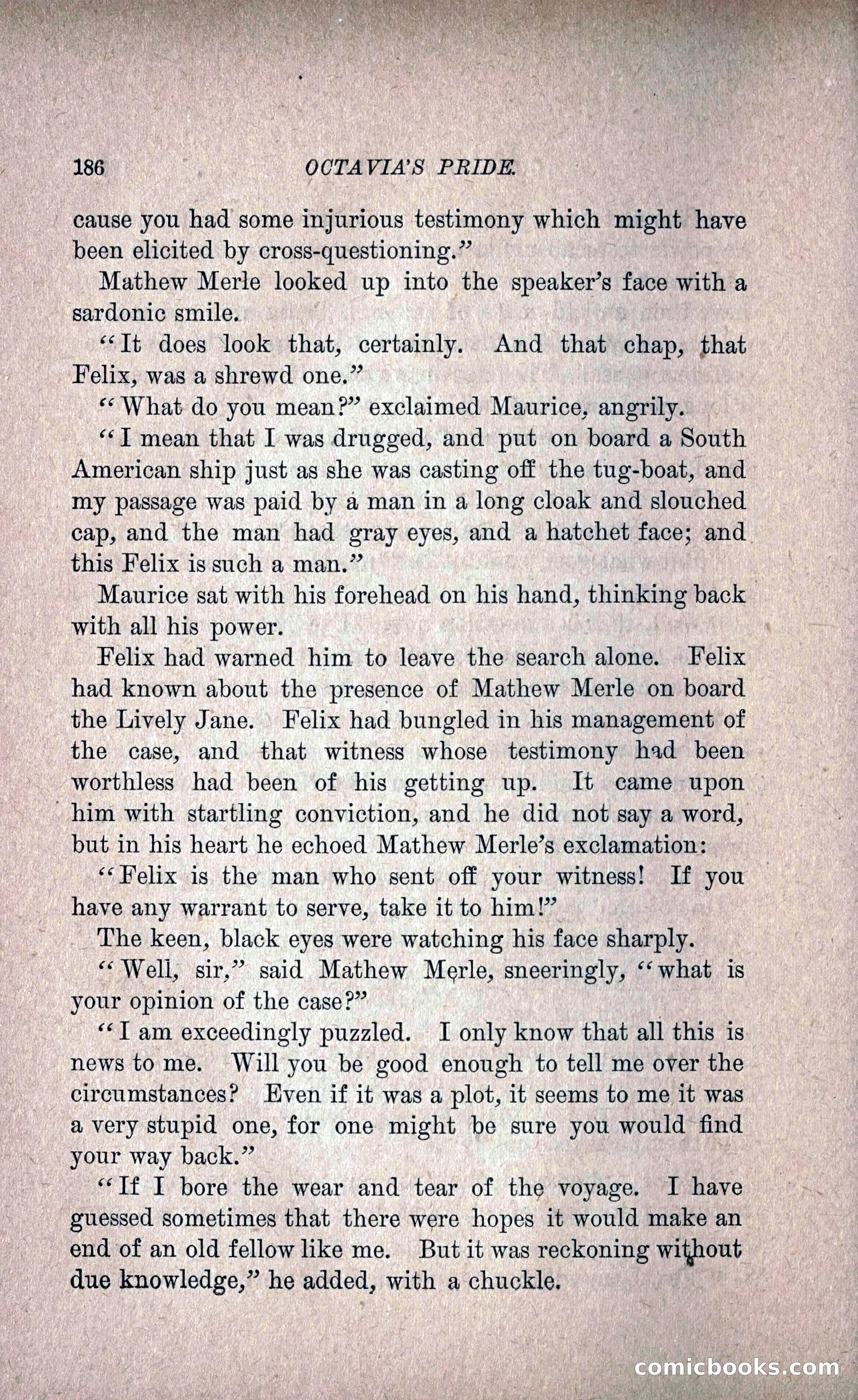 Octavia's Pride; or, The Missing Witness — page 196 of 284