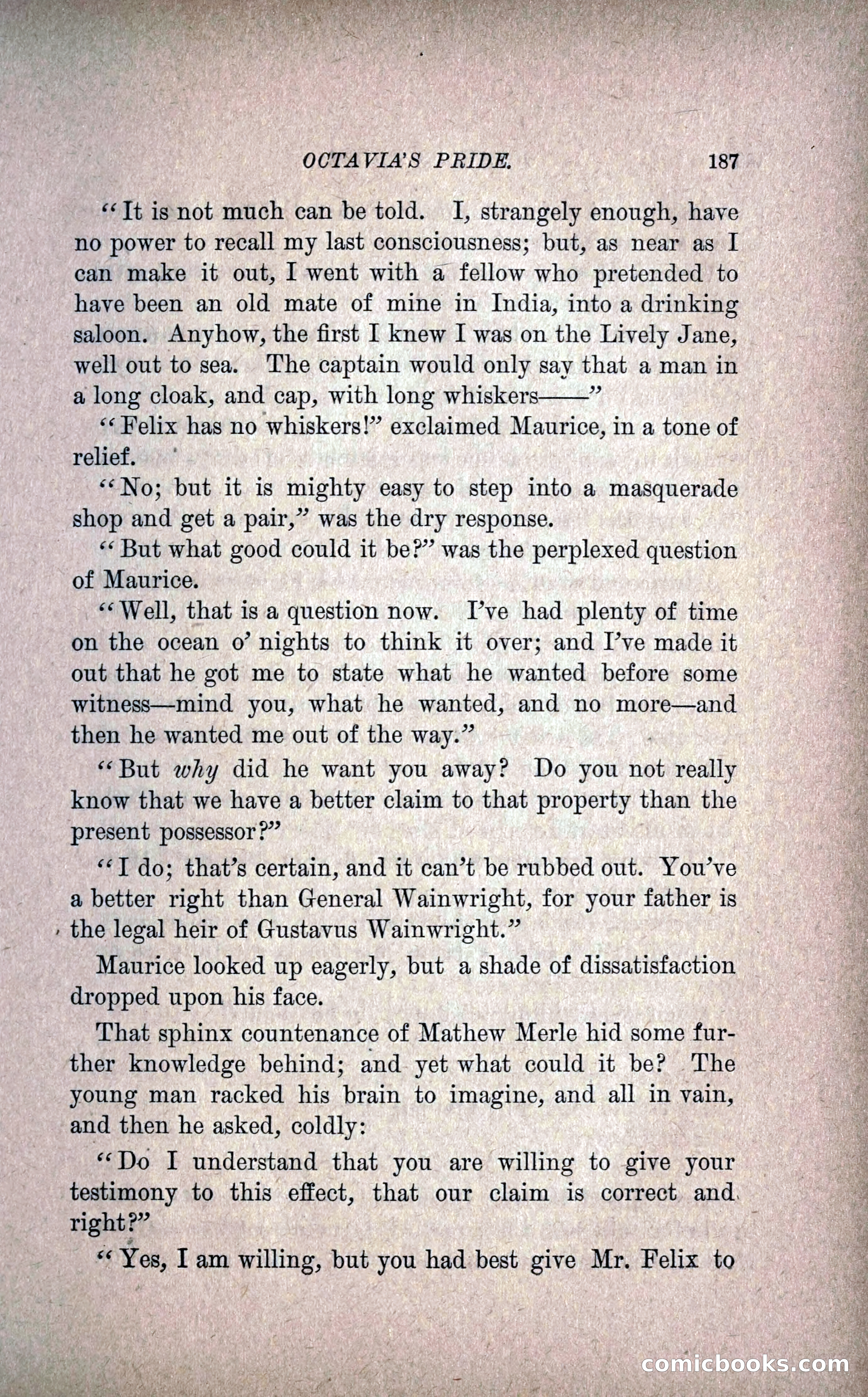 Octavia's Pride; or, The Missing Witness — page 197 of 284