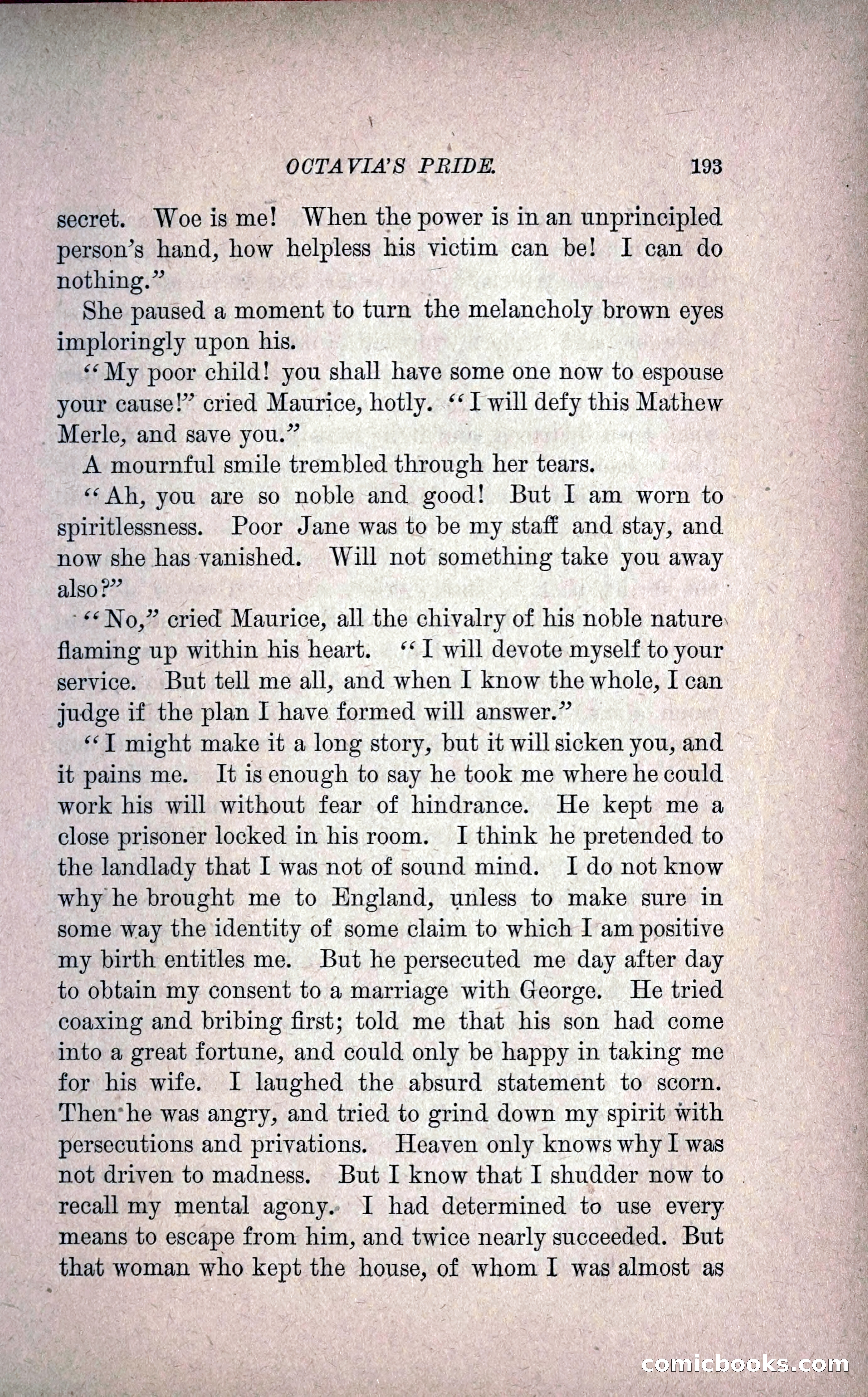 Octavia's Pride; or, The Missing Witness — page 203 of 284