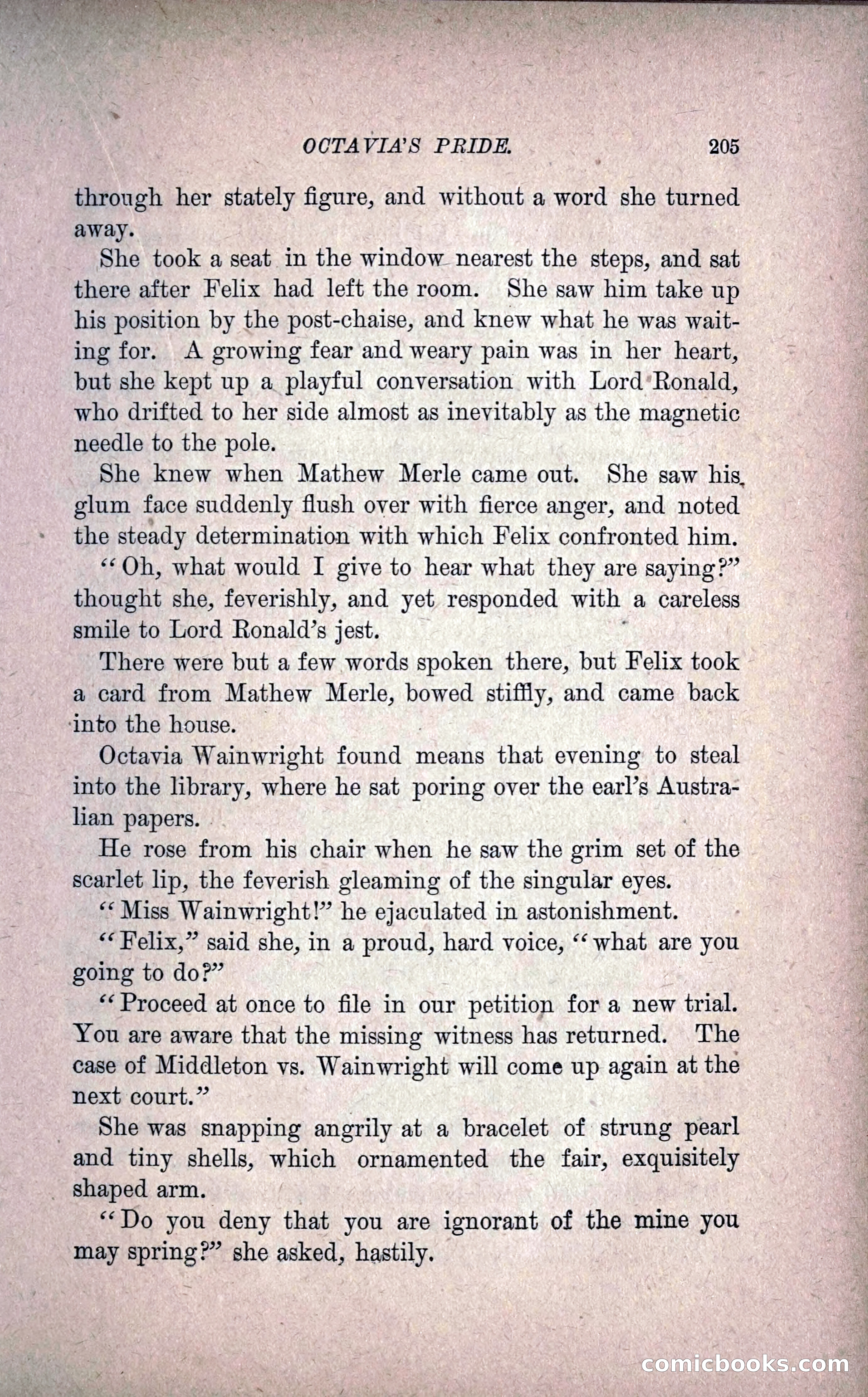 Octavia's Pride; or, The Missing Witness — page 215 of 284