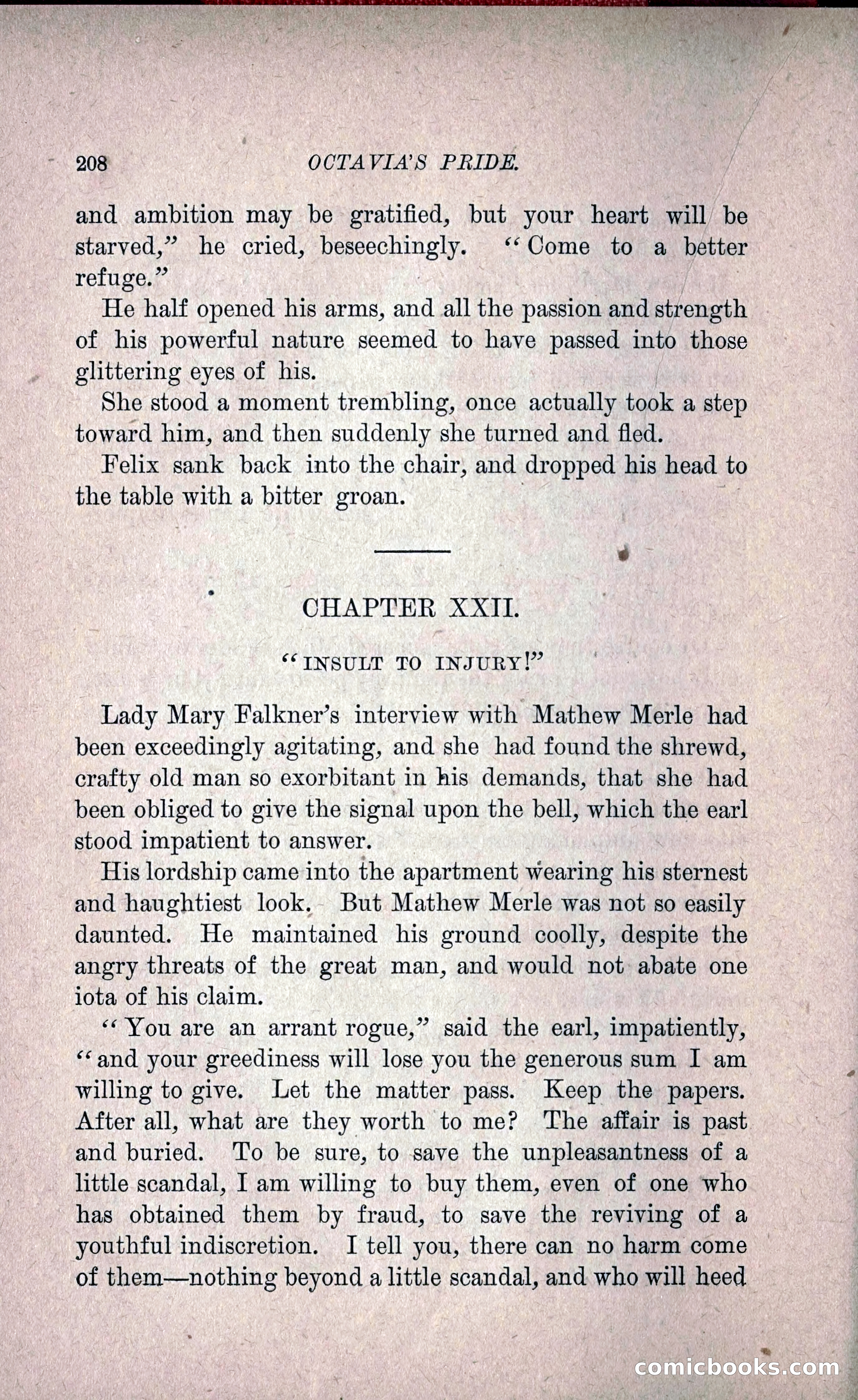 Octavia's Pride; or, The Missing Witness — page 218 of 284