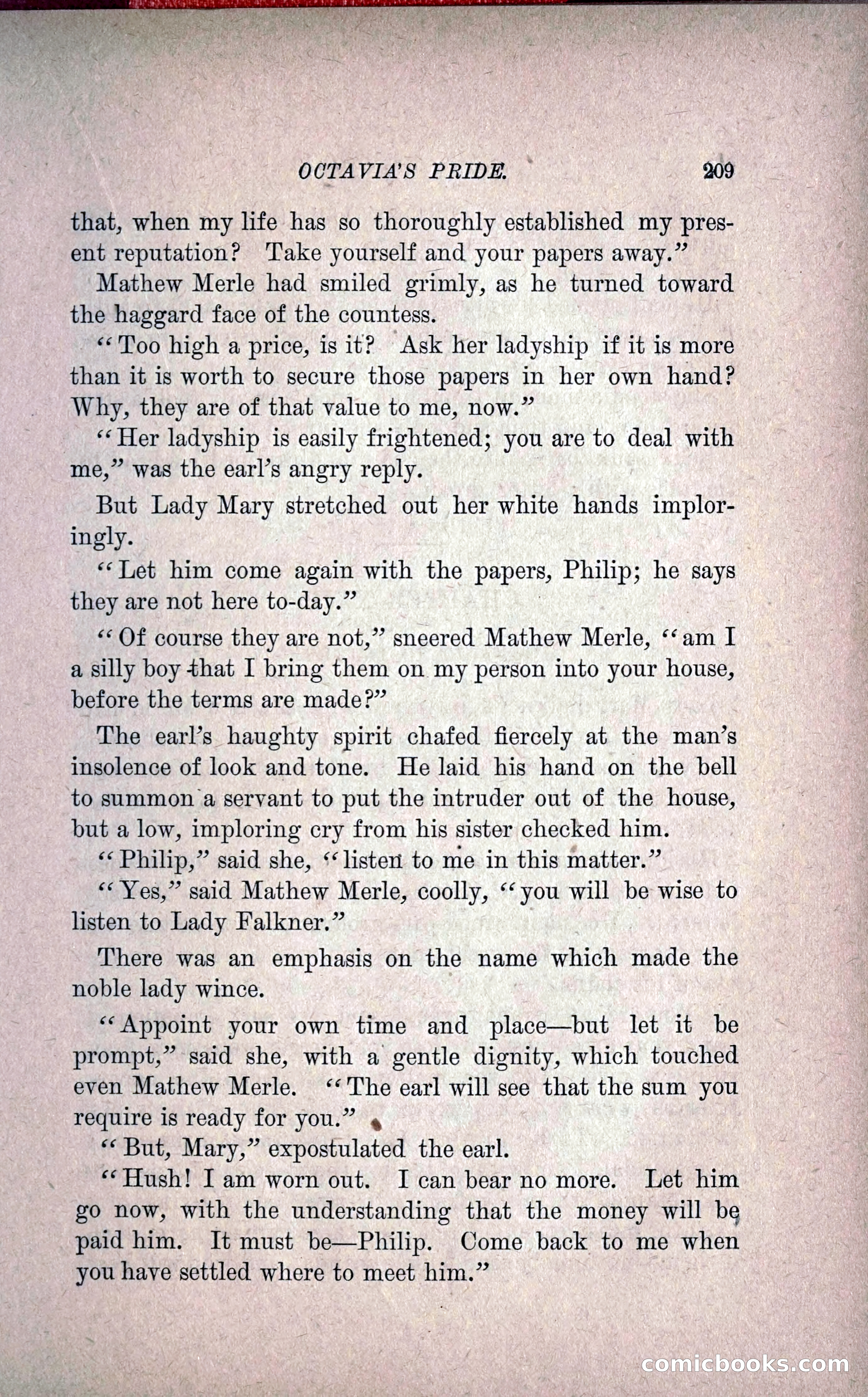 Octavia's Pride; or, The Missing Witness — page 219 of 284
