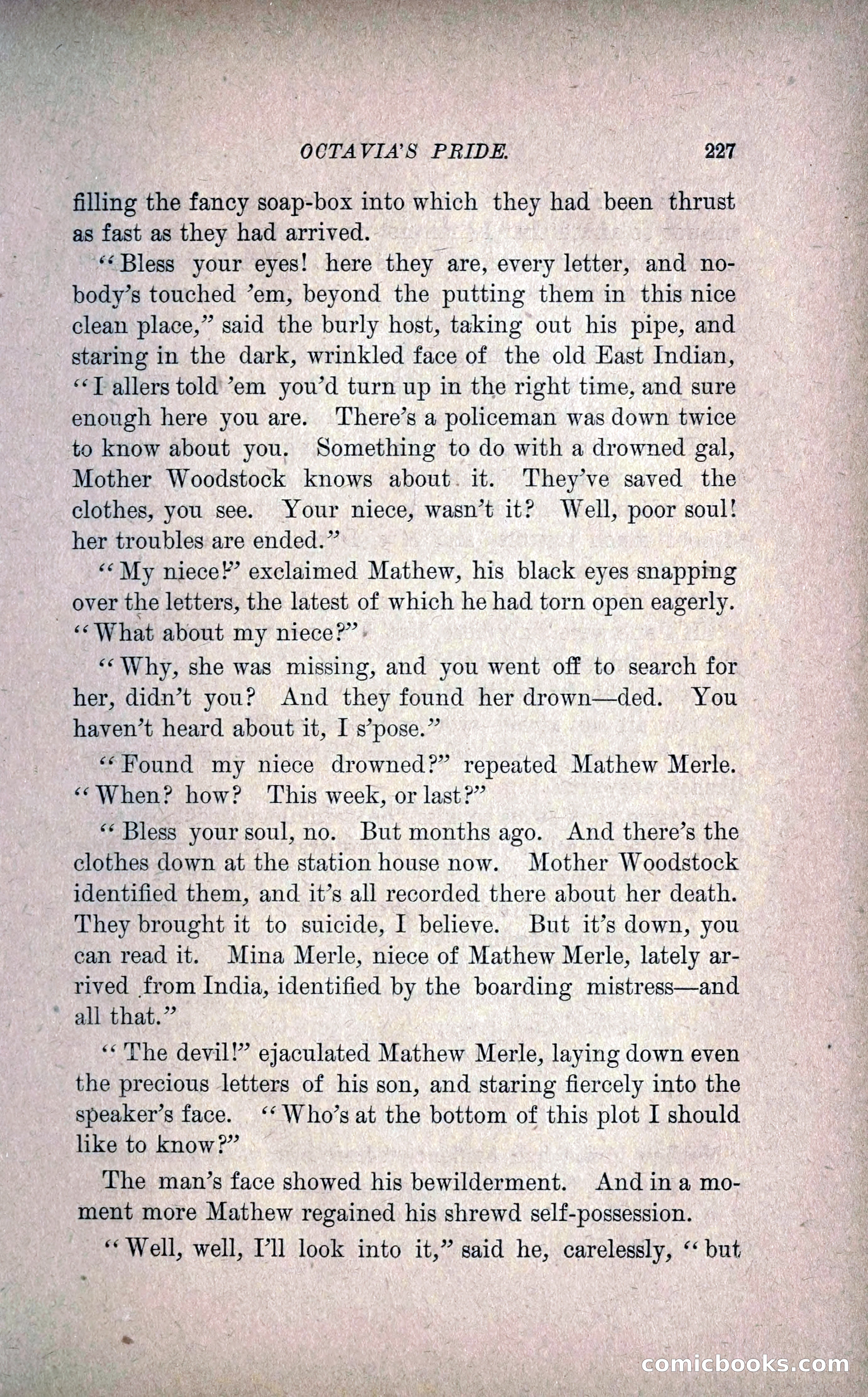 Octavia's Pride; or, The Missing Witness — page 237 of 284