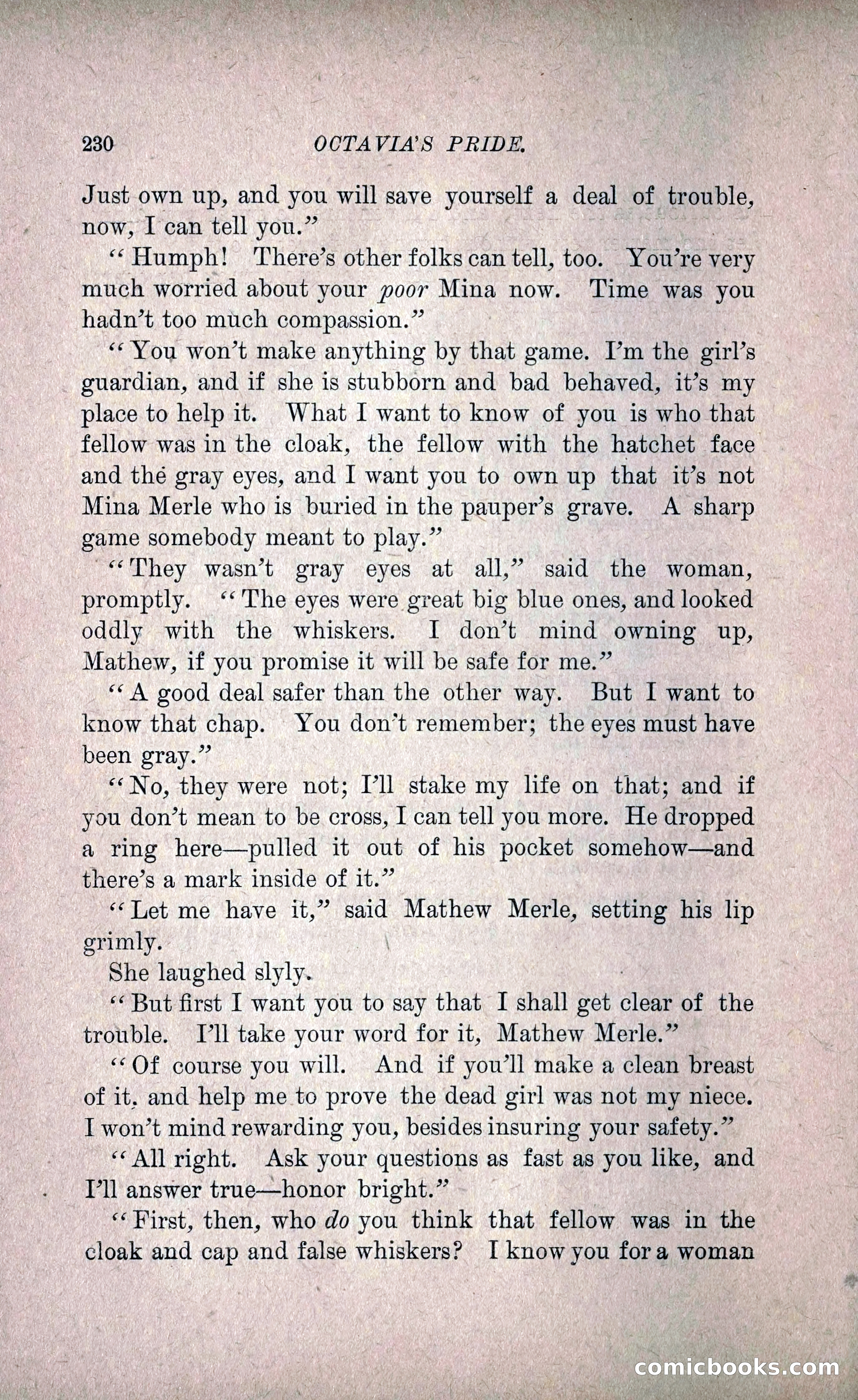 Octavia's Pride; or, The Missing Witness — page 240 of 284