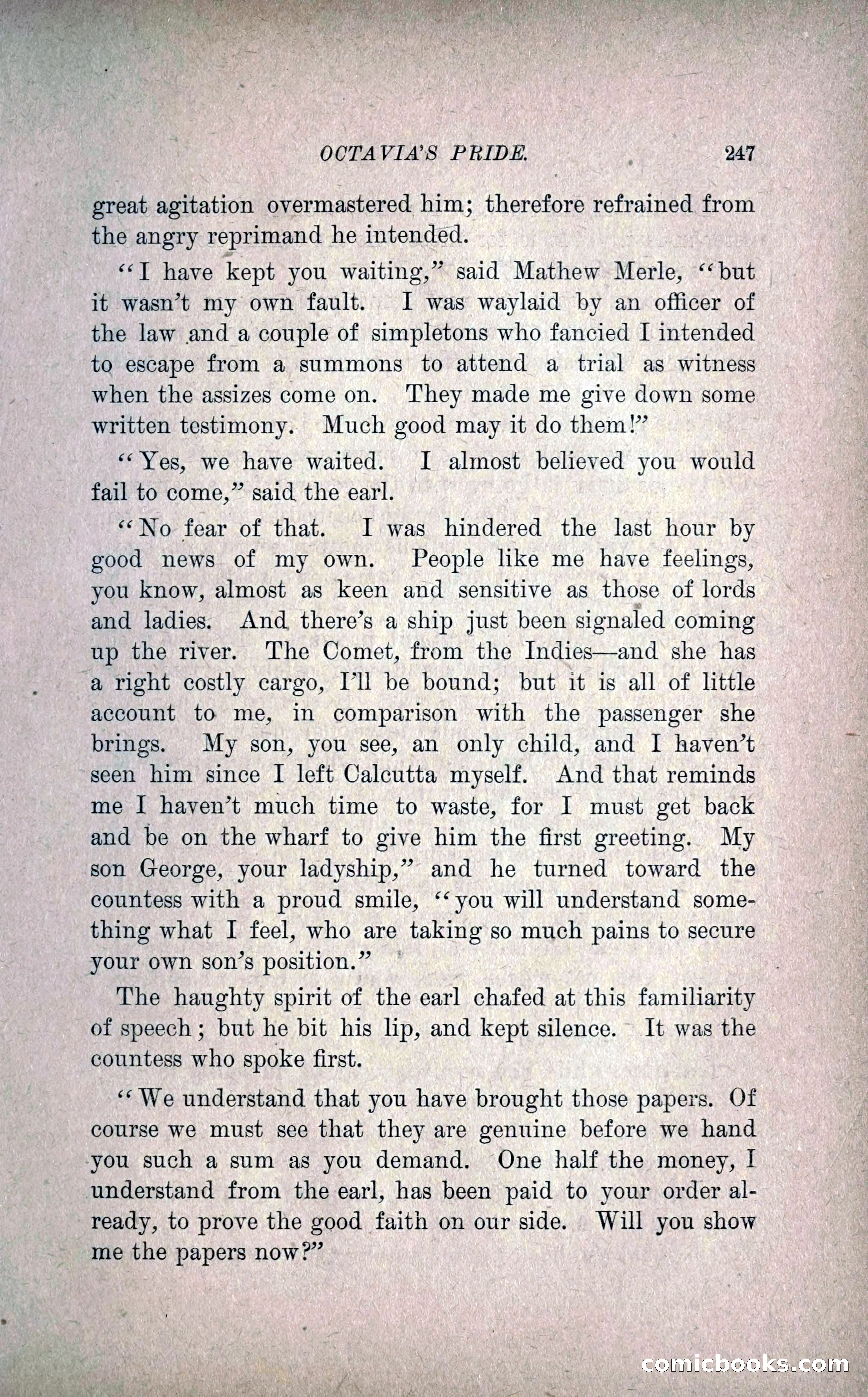 Octavia's Pride; or, The Missing Witness — page 257 of 284