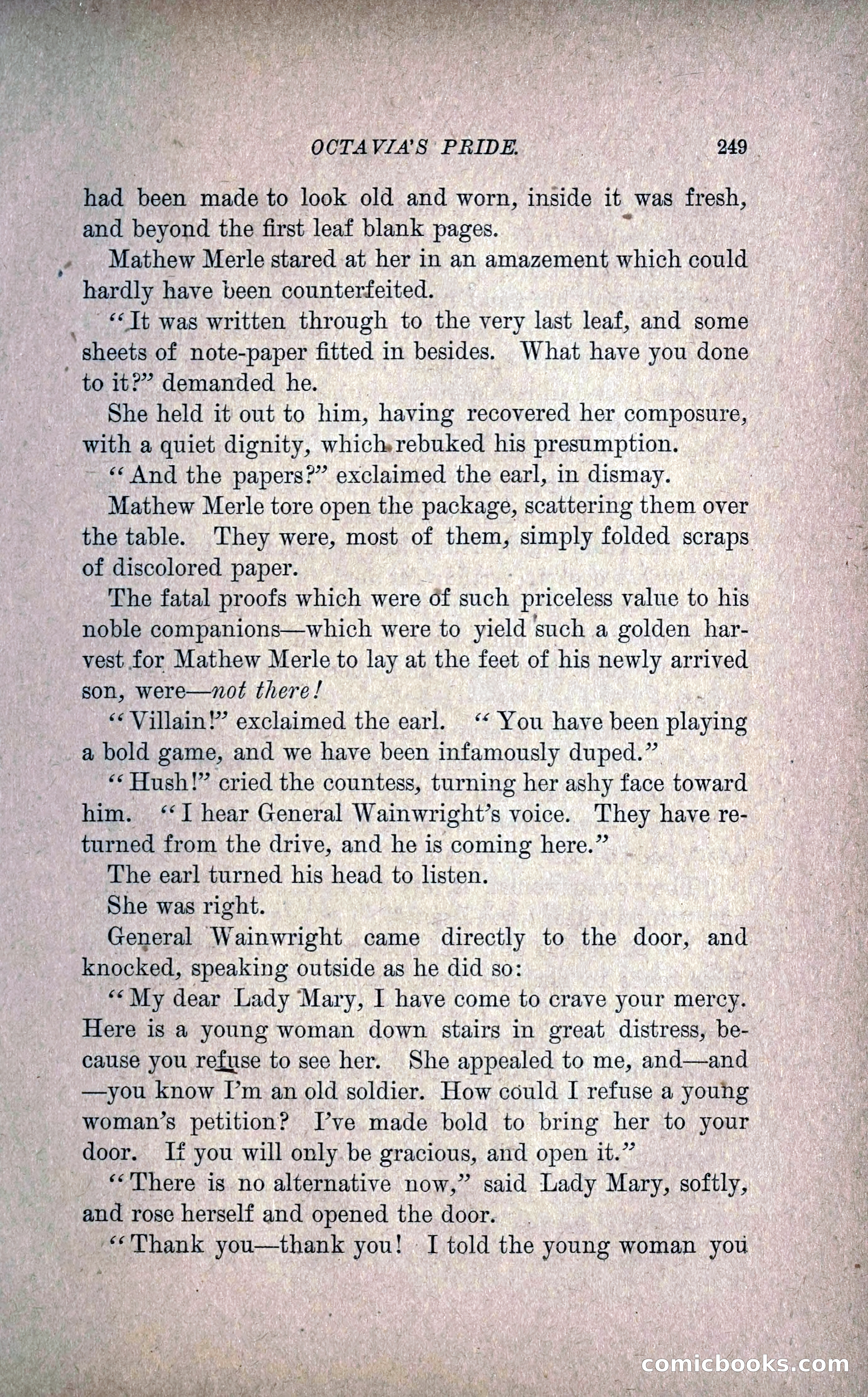 Octavia's Pride; or, The Missing Witness — page 259 of 284