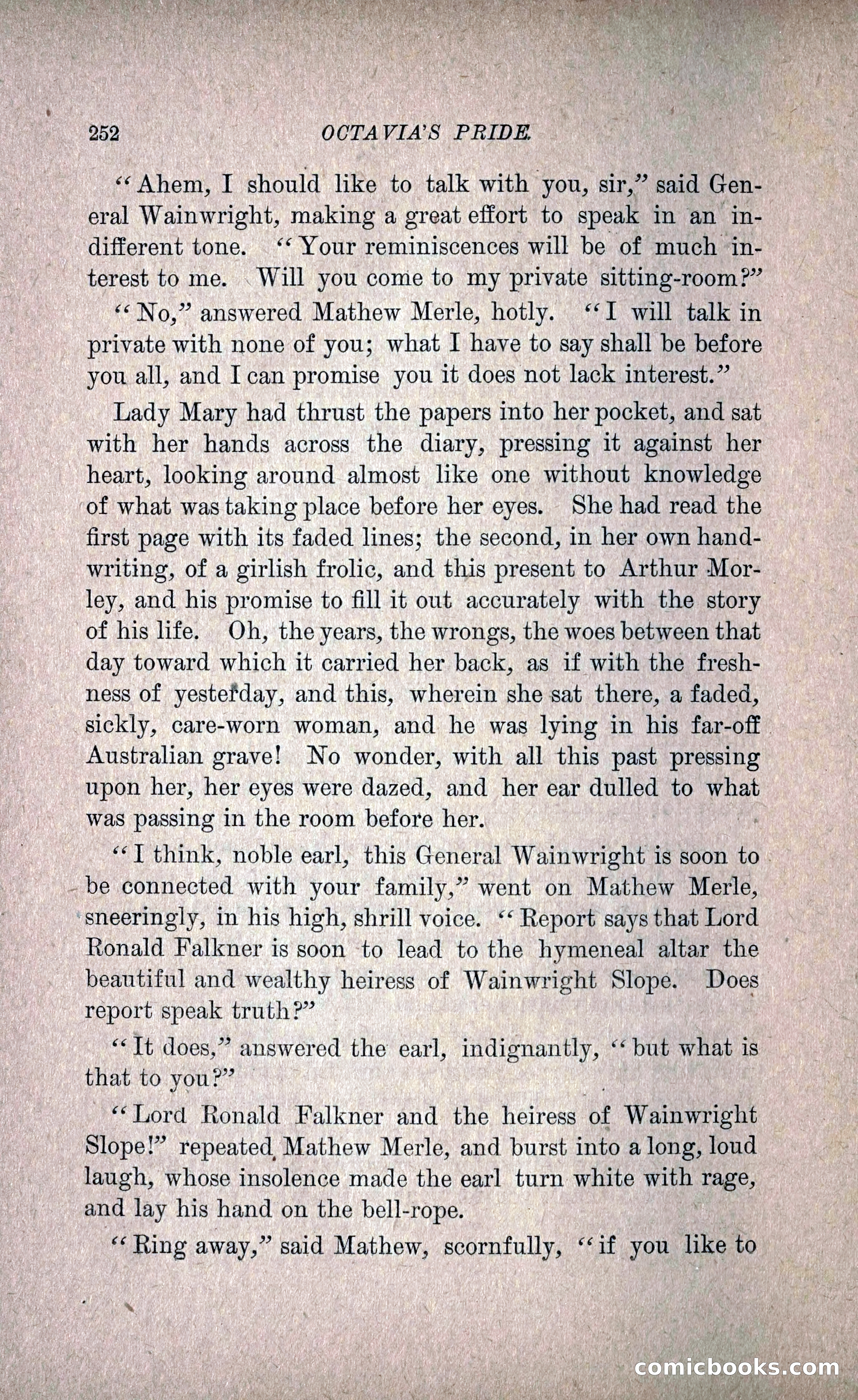 Octavia's Pride; or, The Missing Witness — page 262 of 284