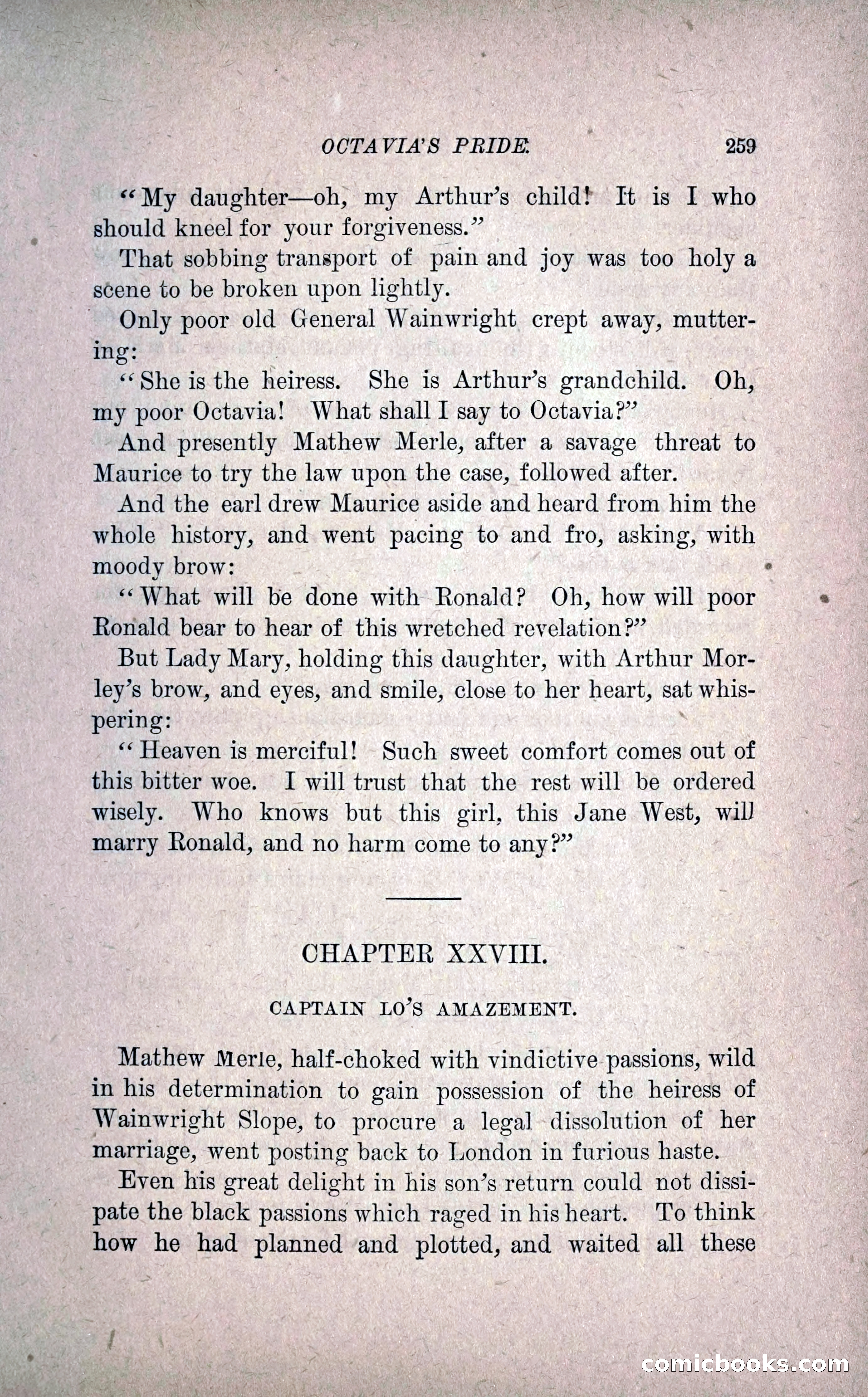 Octavia's Pride; or, The Missing Witness — page 269 of 284
