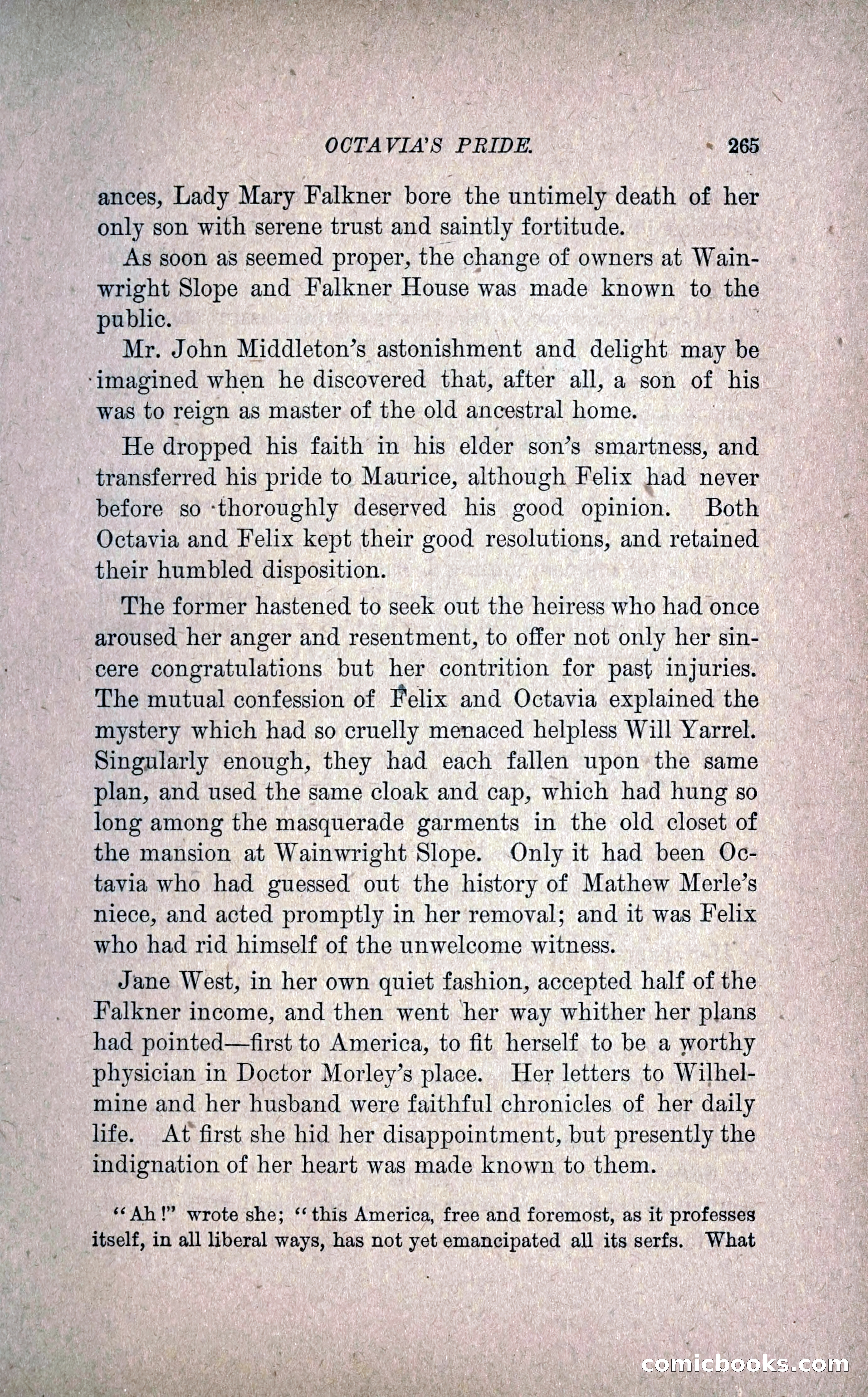 Octavia's Pride; or, The Missing Witness — page 275 of 284