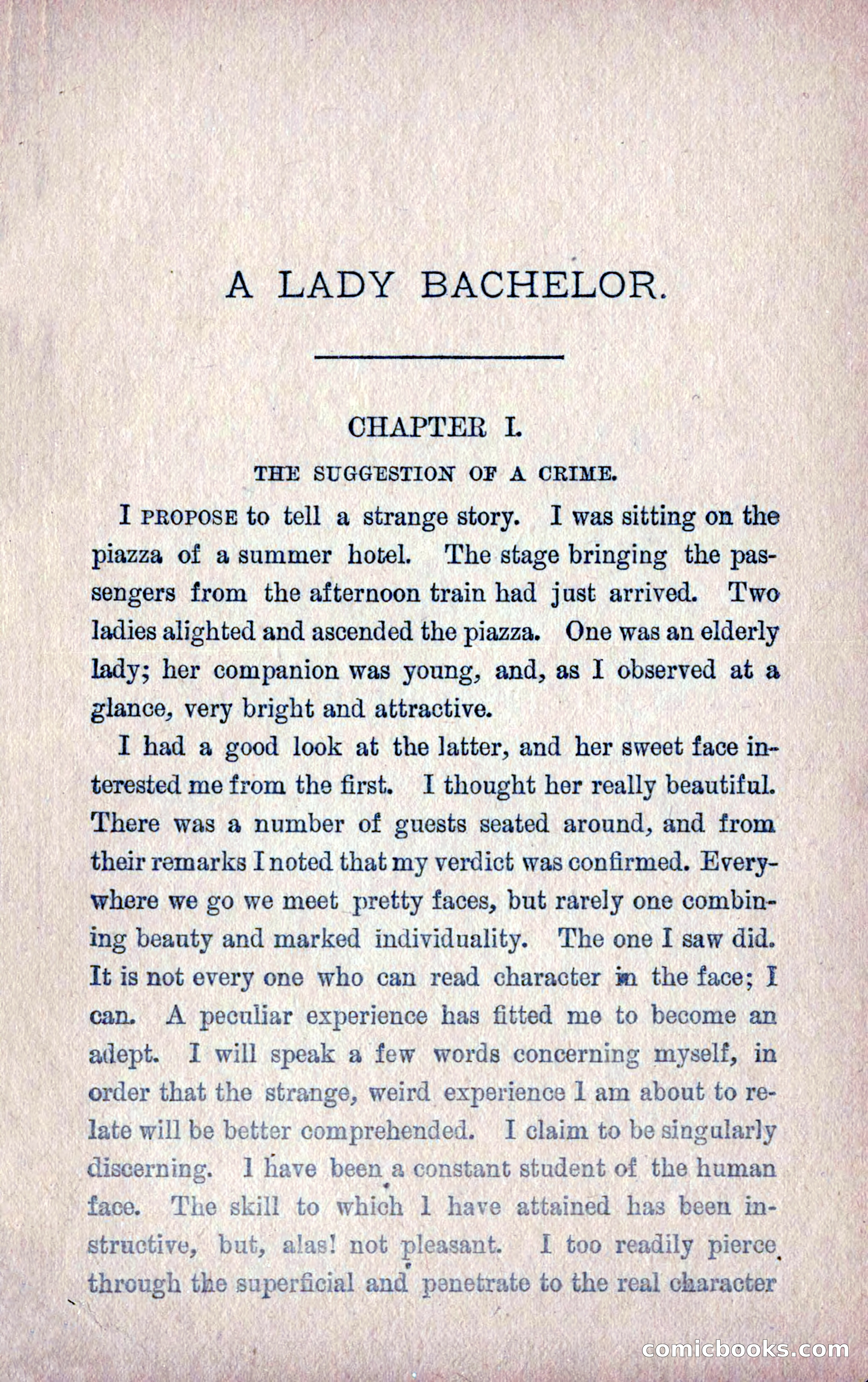 A Final Triumph; or, A Lady Bachelor — page 7 of 164