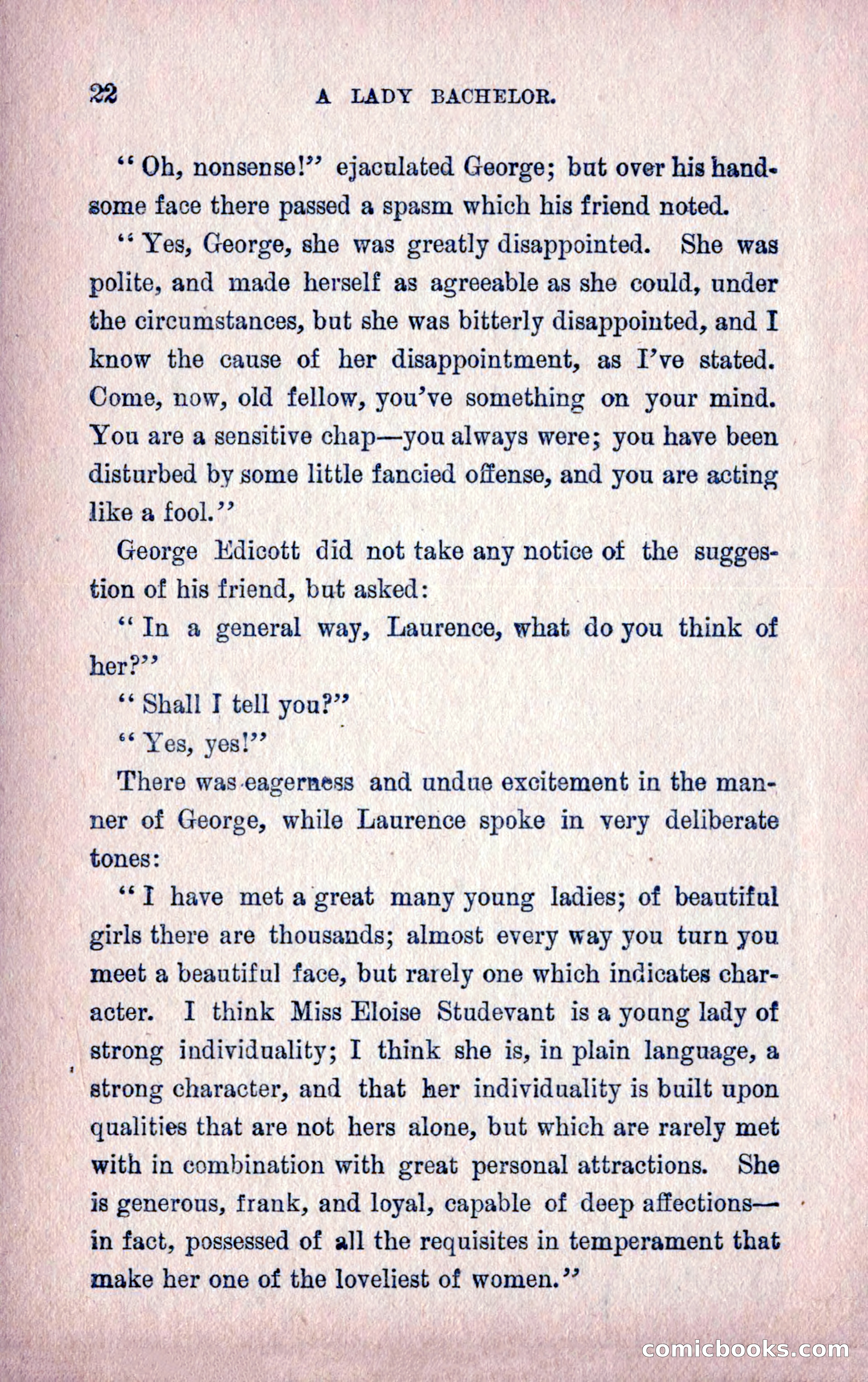A Final Triumph; or, A Lady Bachelor — page 24 of 164