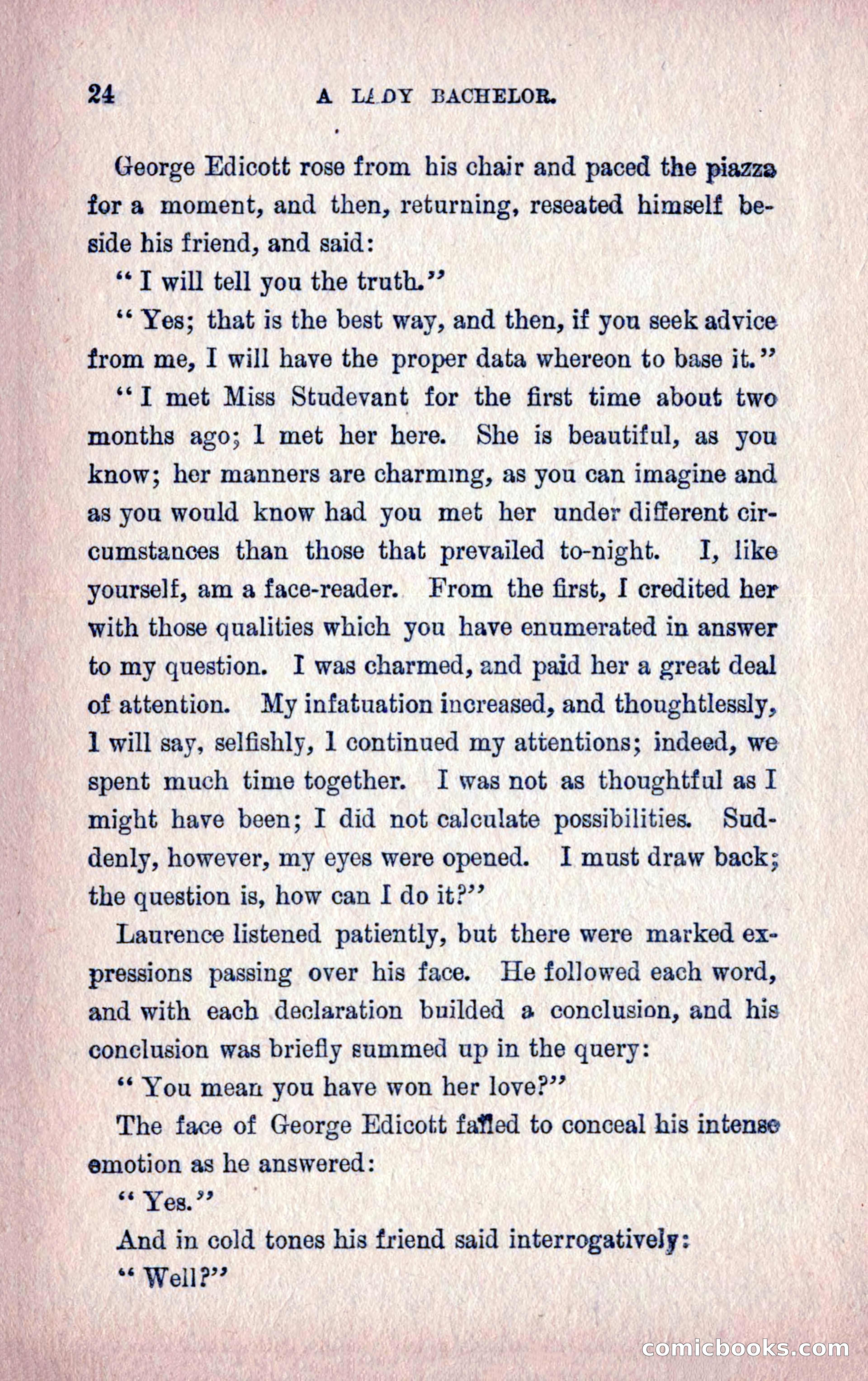 A Final Triumph; or, A Lady Bachelor — page 26 of 164