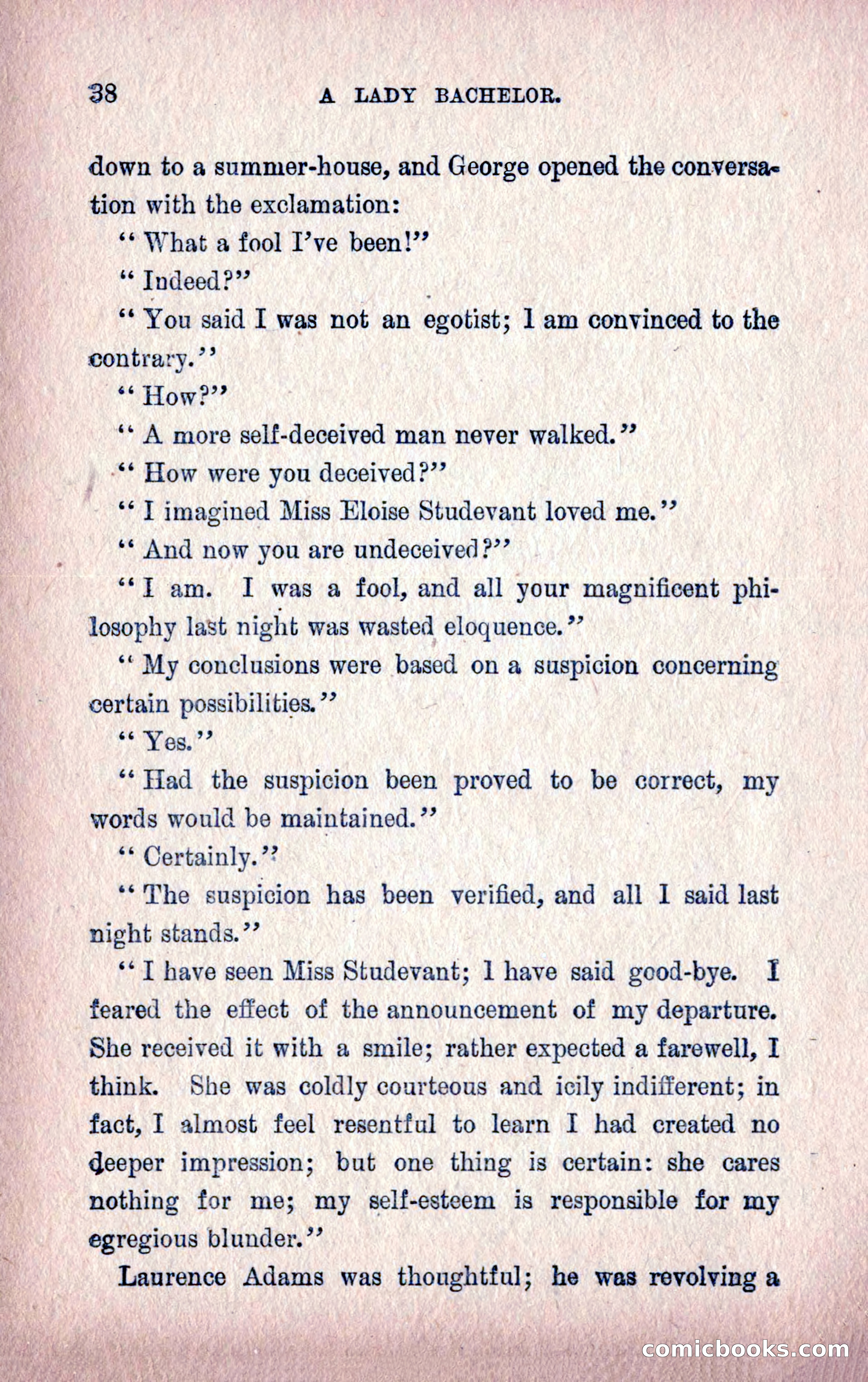 A Final Triumph; or, A Lady Bachelor — page 40 of 164