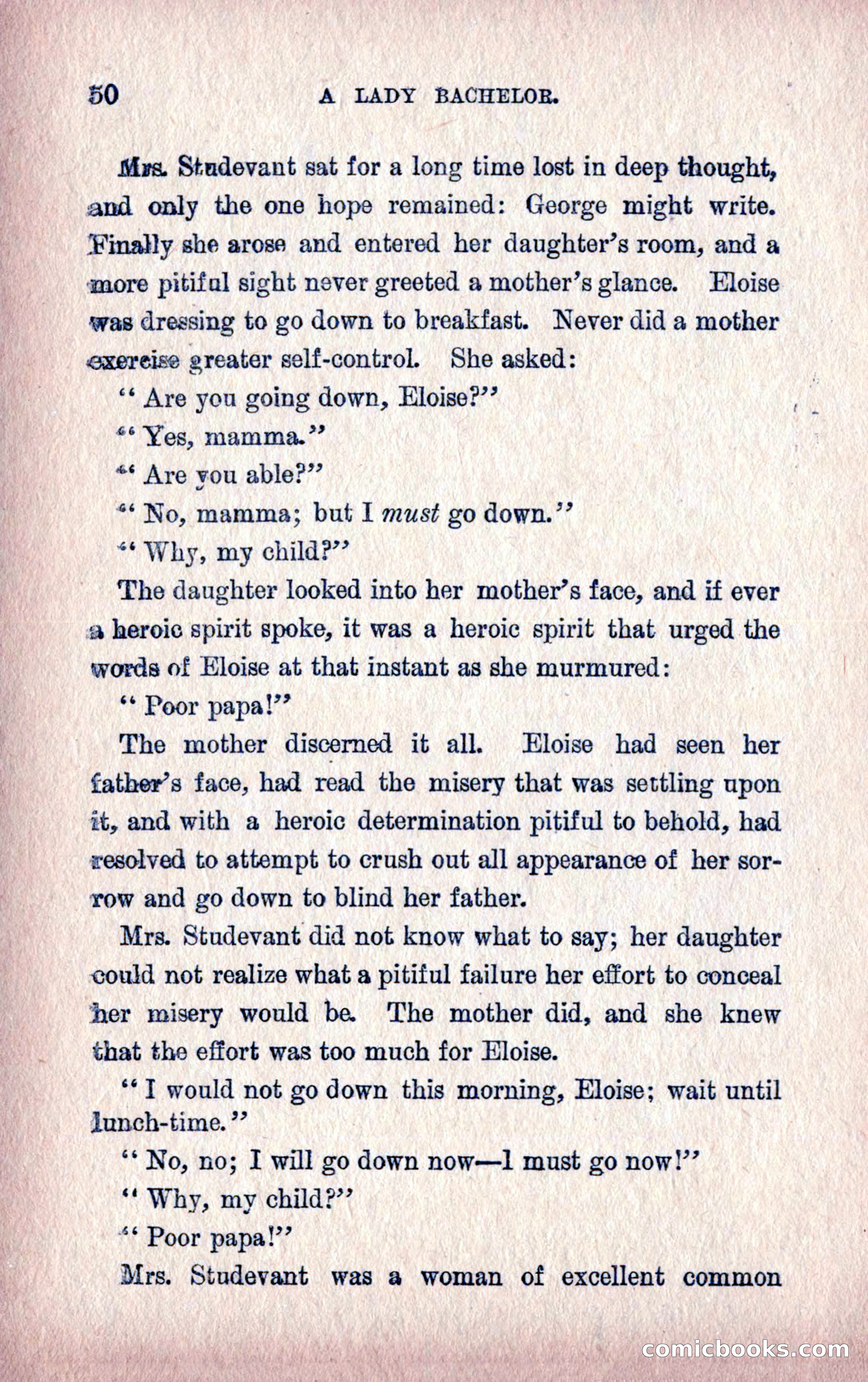 A Final Triumph; or, A Lady Bachelor — page 52 of 164