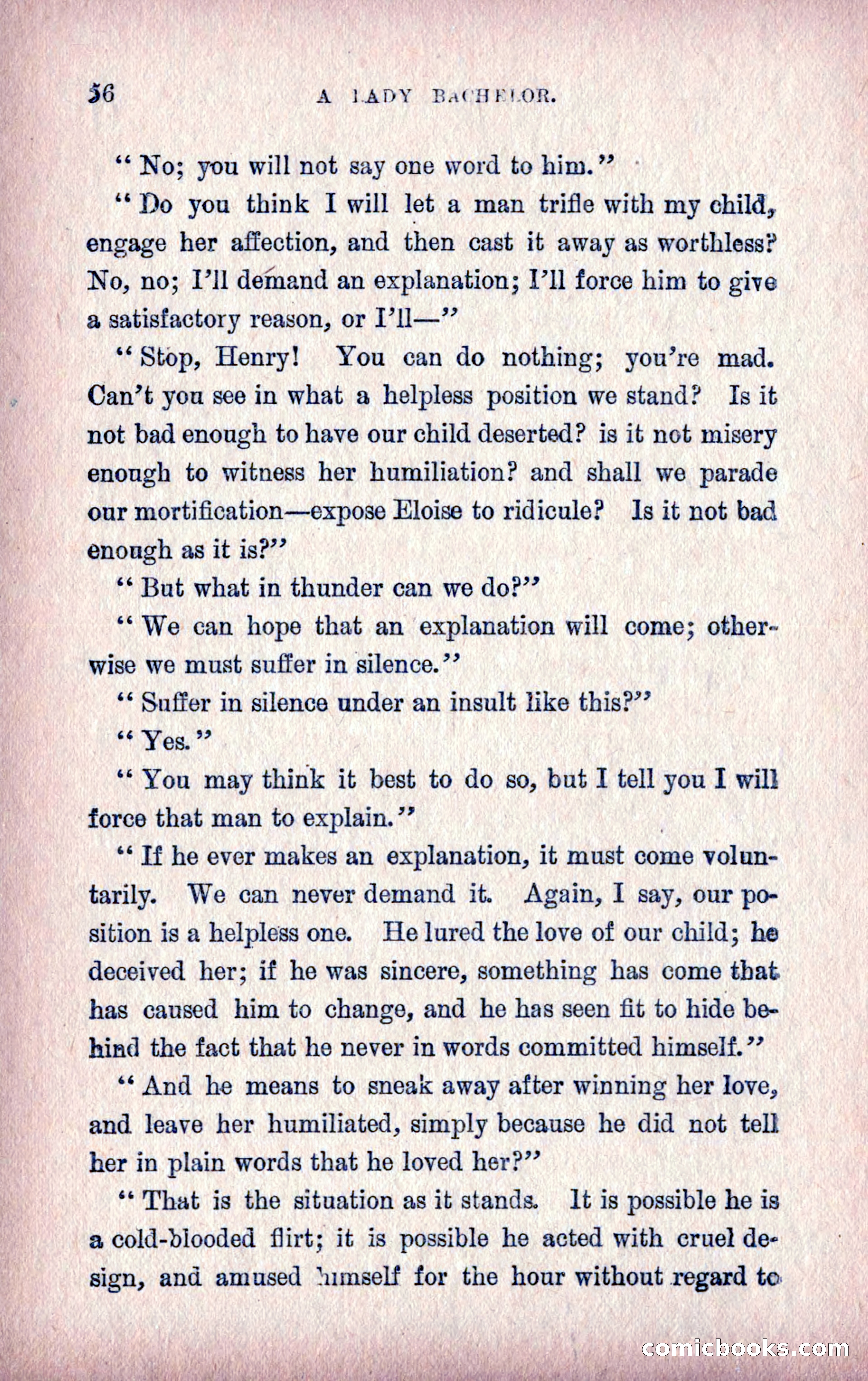 A Final Triumph; or, A Lady Bachelor — page 58 of 164