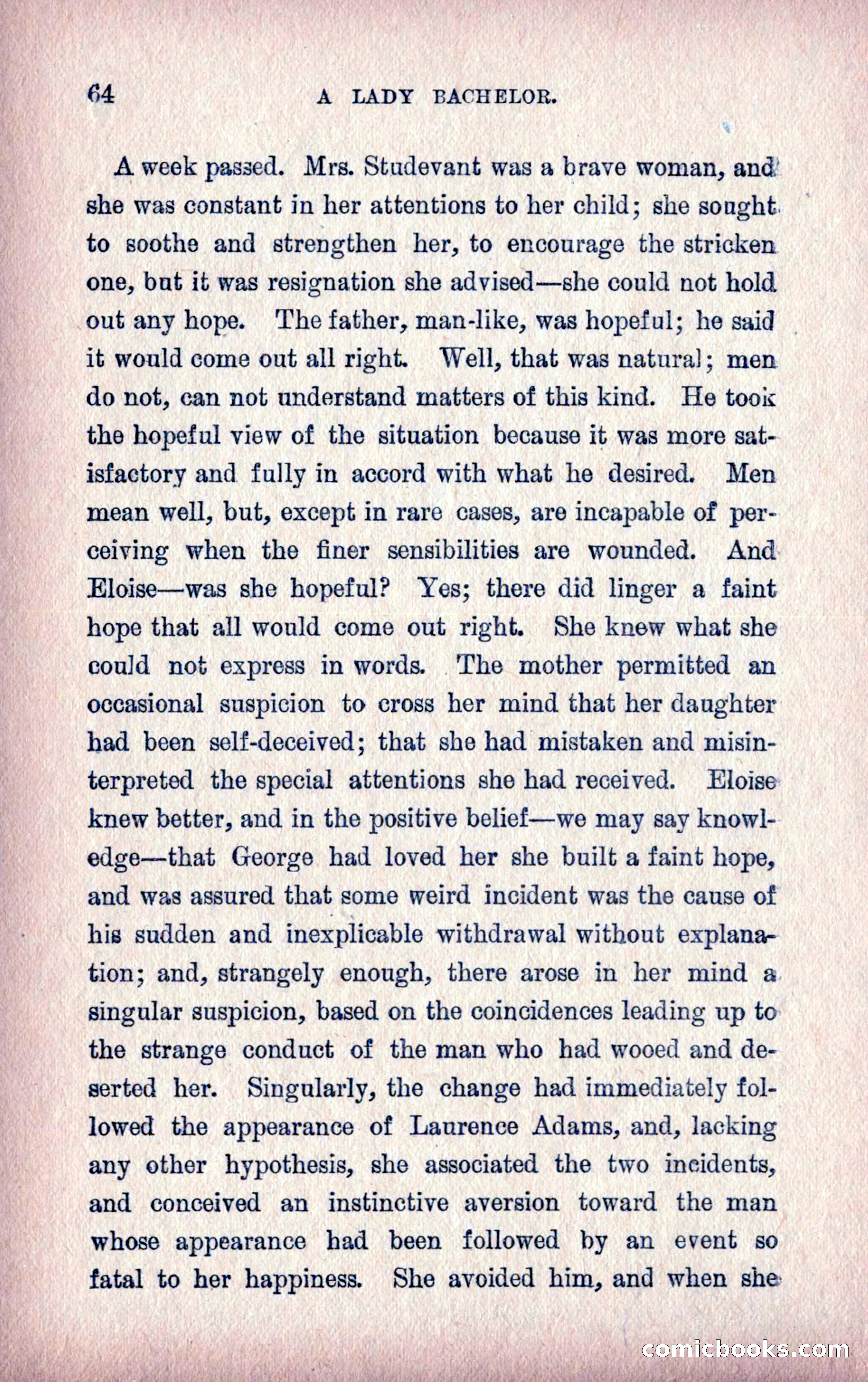 A Final Triumph; or, A Lady Bachelor — page 66 of 164