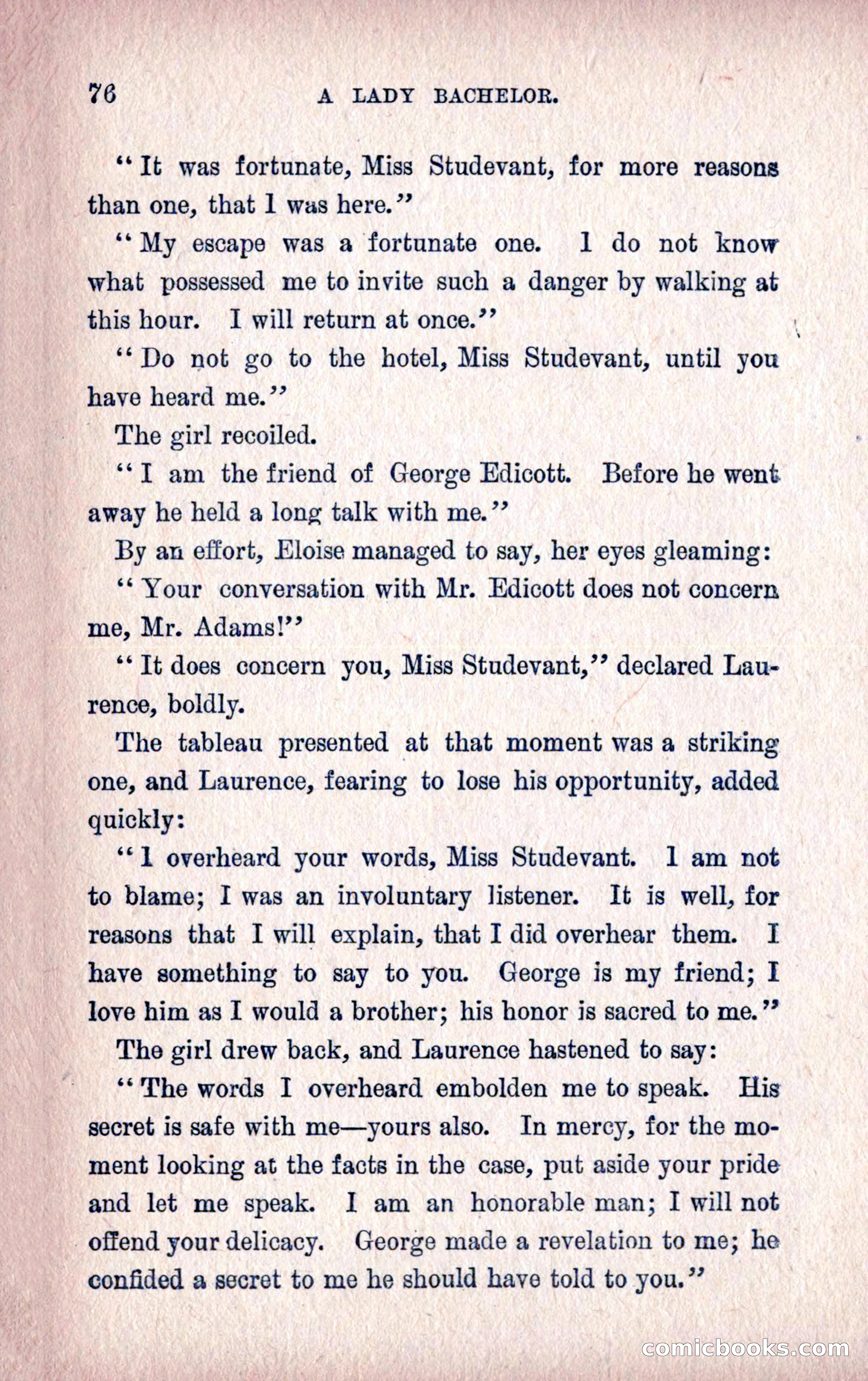 A Final Triumph; or, A Lady Bachelor — page 78 of 164