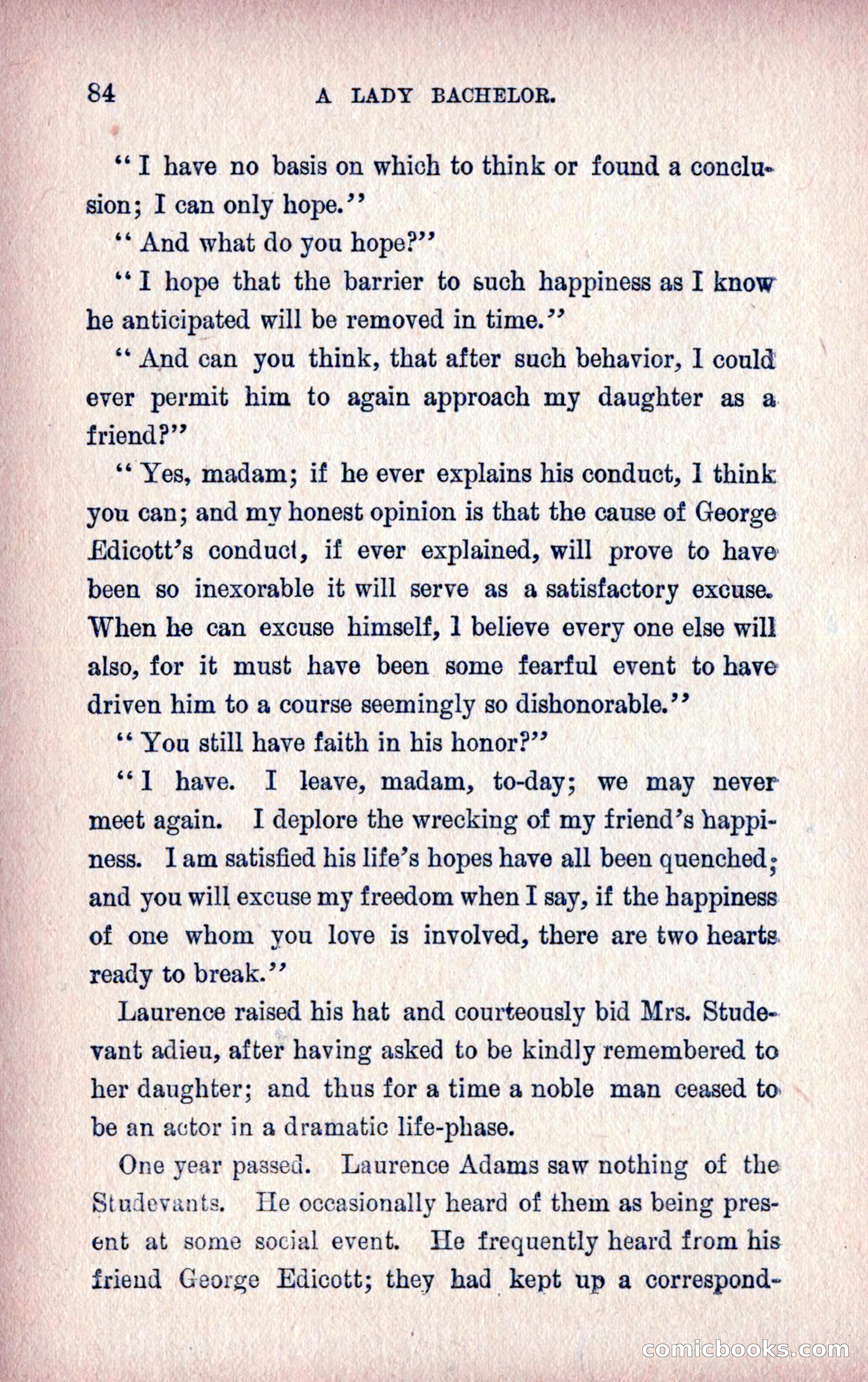 A Final Triumph; or, A Lady Bachelor — page 86 of 164