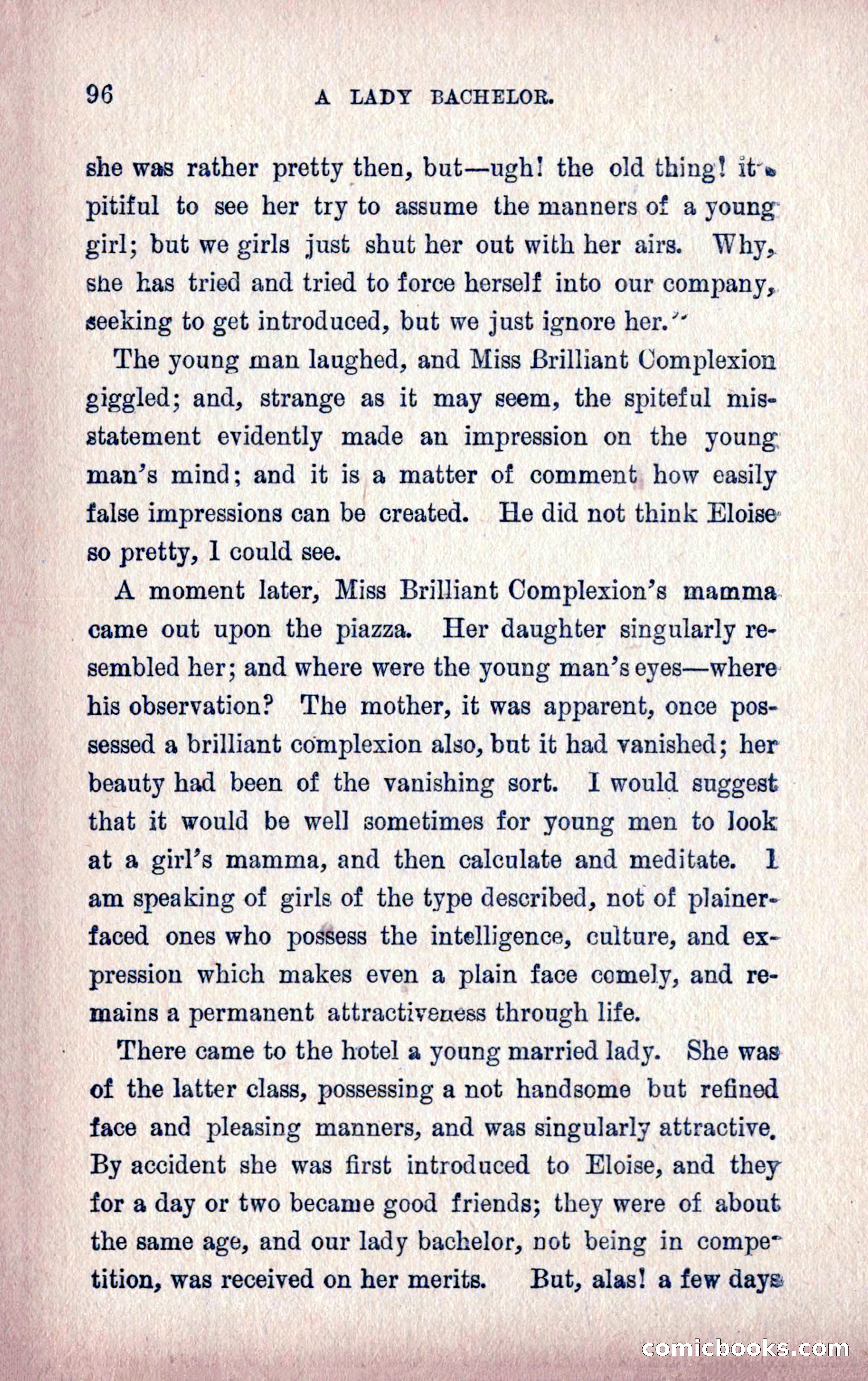 A Final Triumph; or, A Lady Bachelor — page 98 of 164