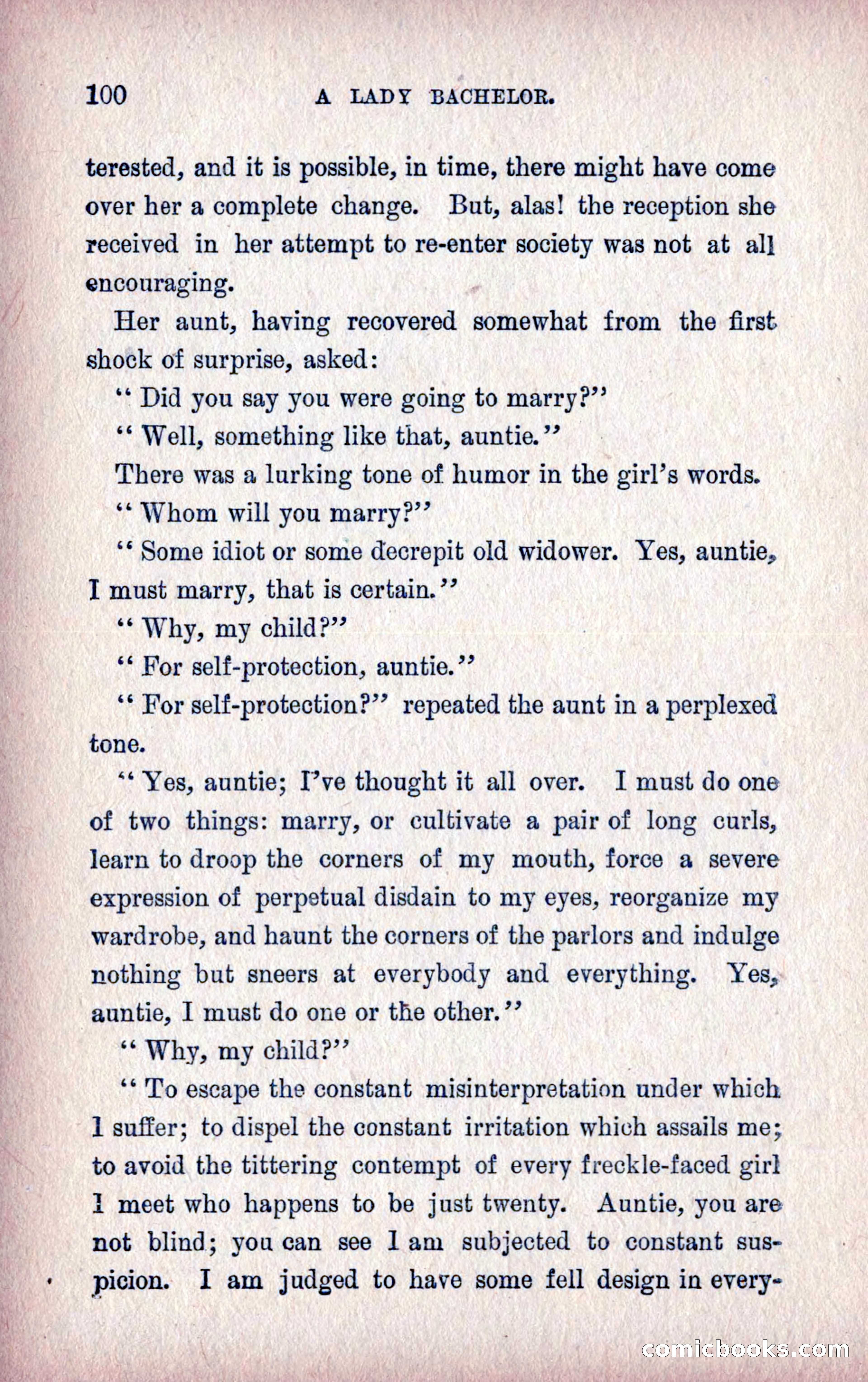 A Final Triumph; or, A Lady Bachelor — page 102 of 164