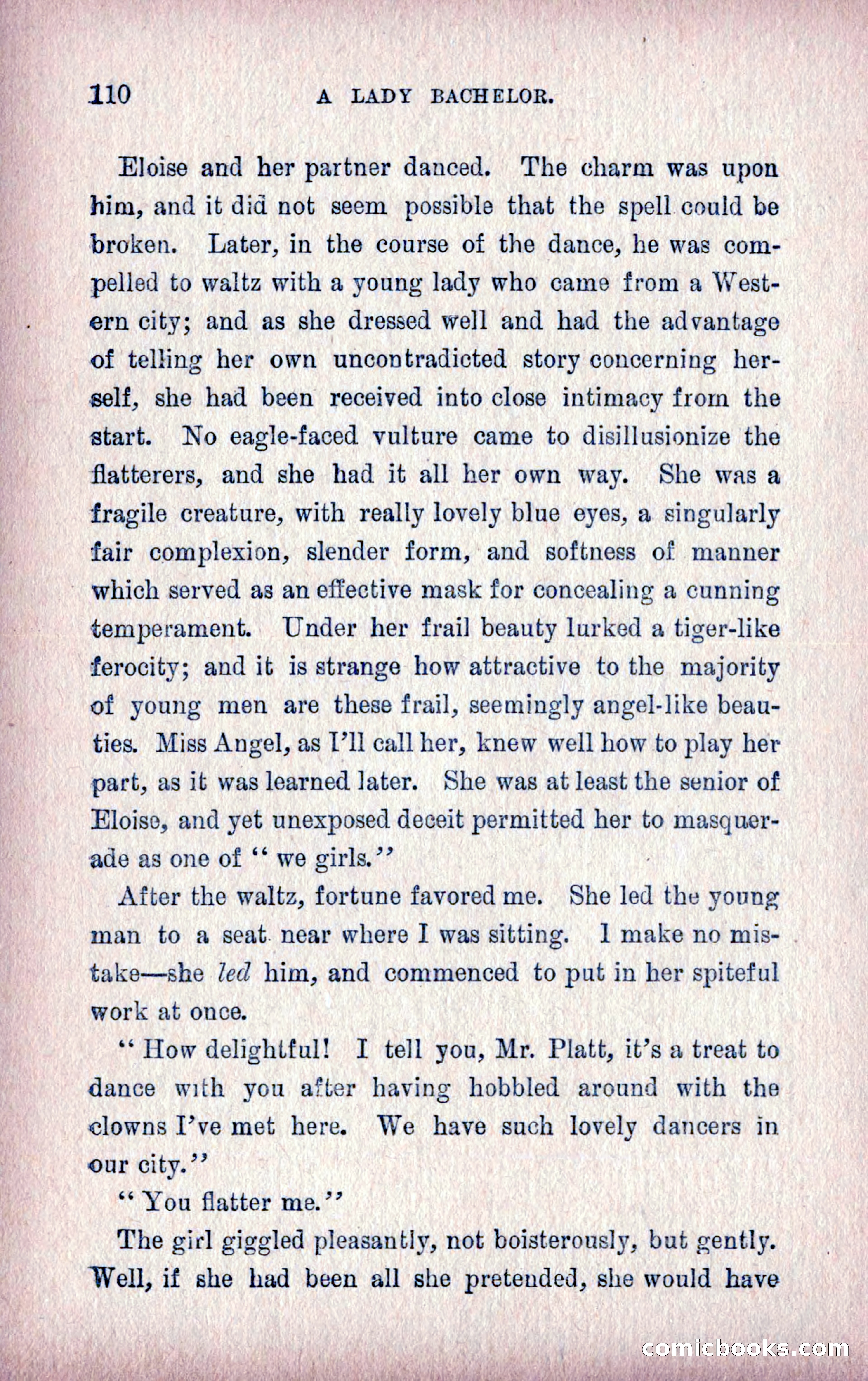 A Final Triumph; or, A Lady Bachelor — page 112 of 164