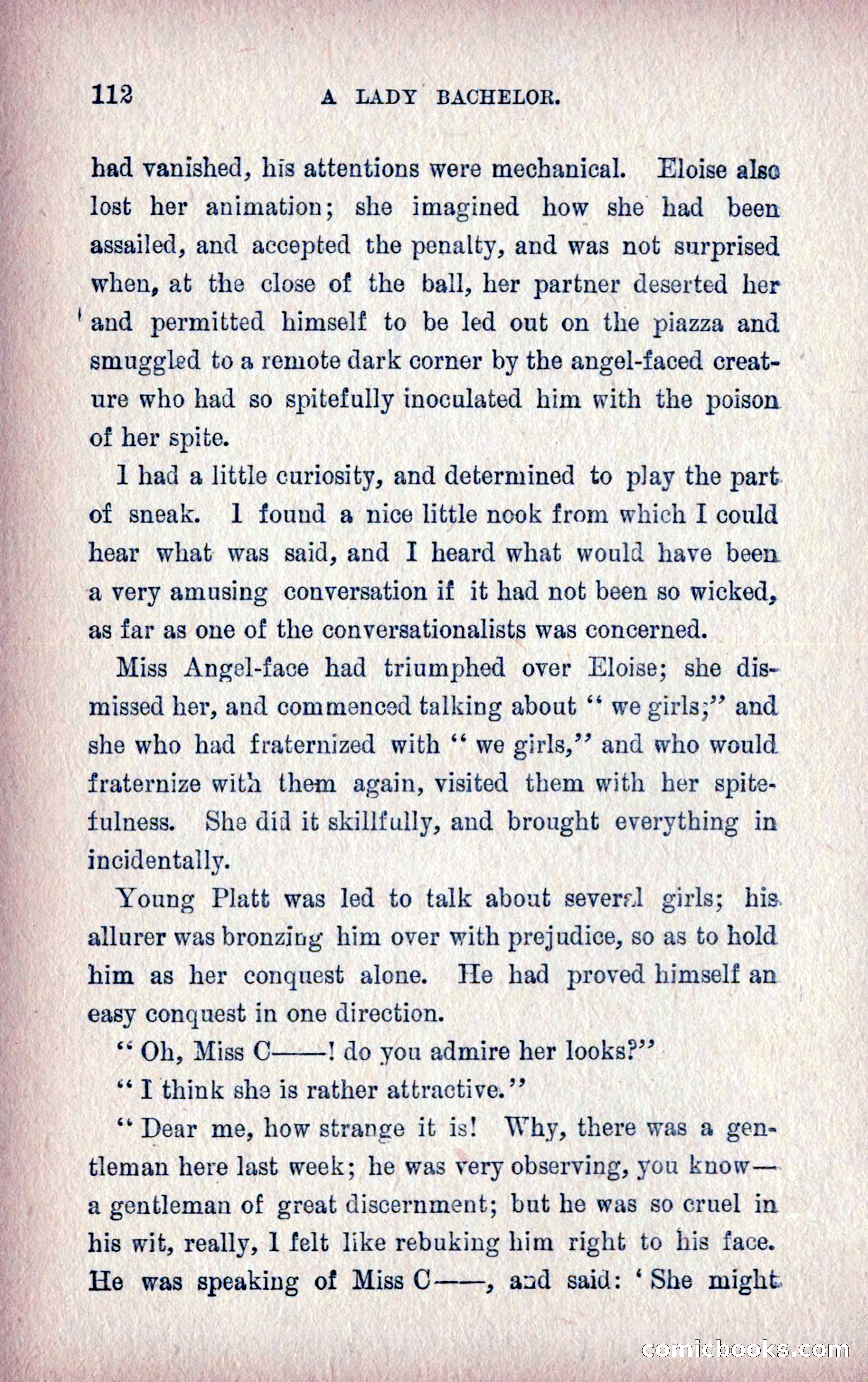 A Final Triumph; or, A Lady Bachelor — page 114 of 164