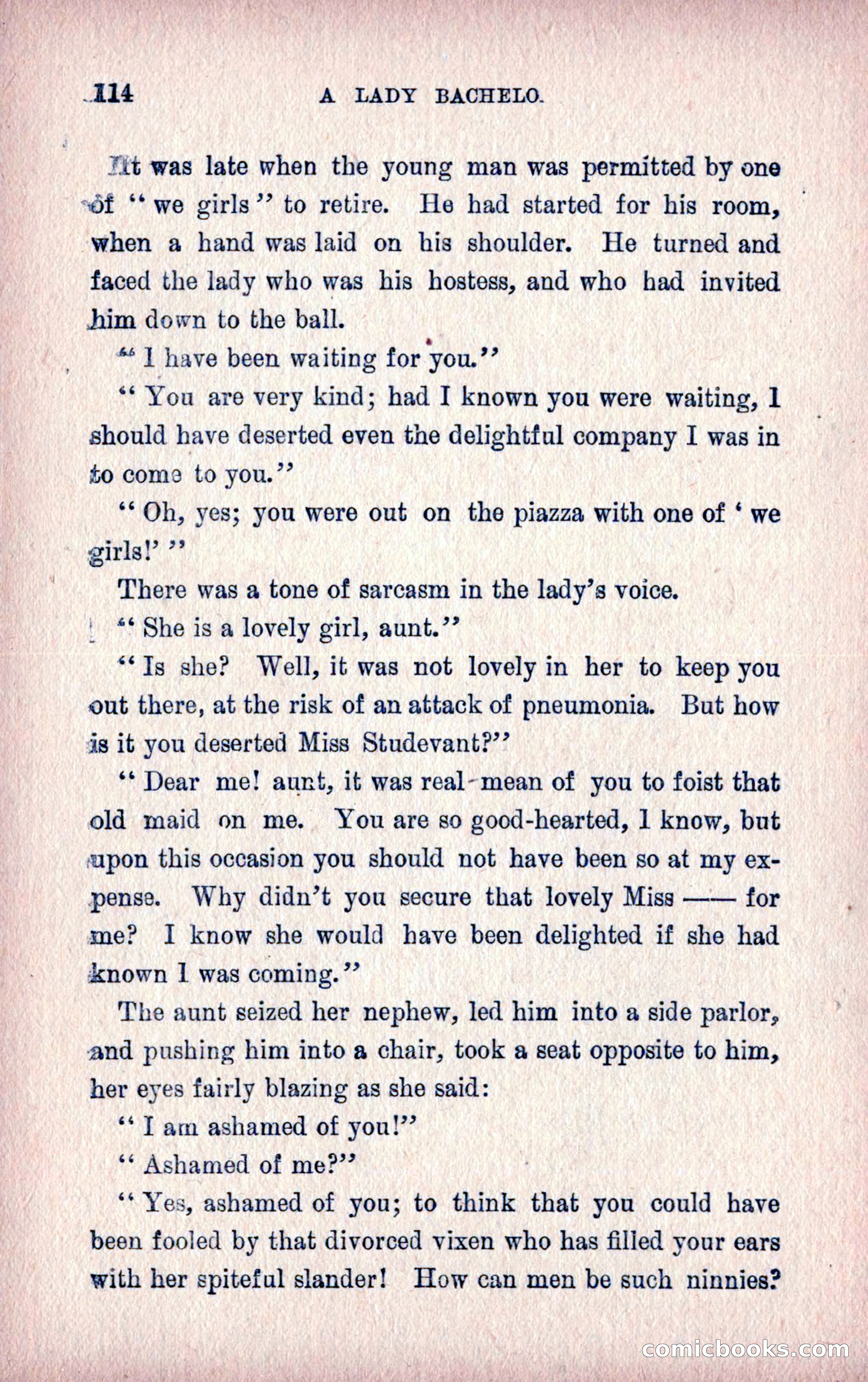 A Final Triumph; or, A Lady Bachelor — page 116 of 164