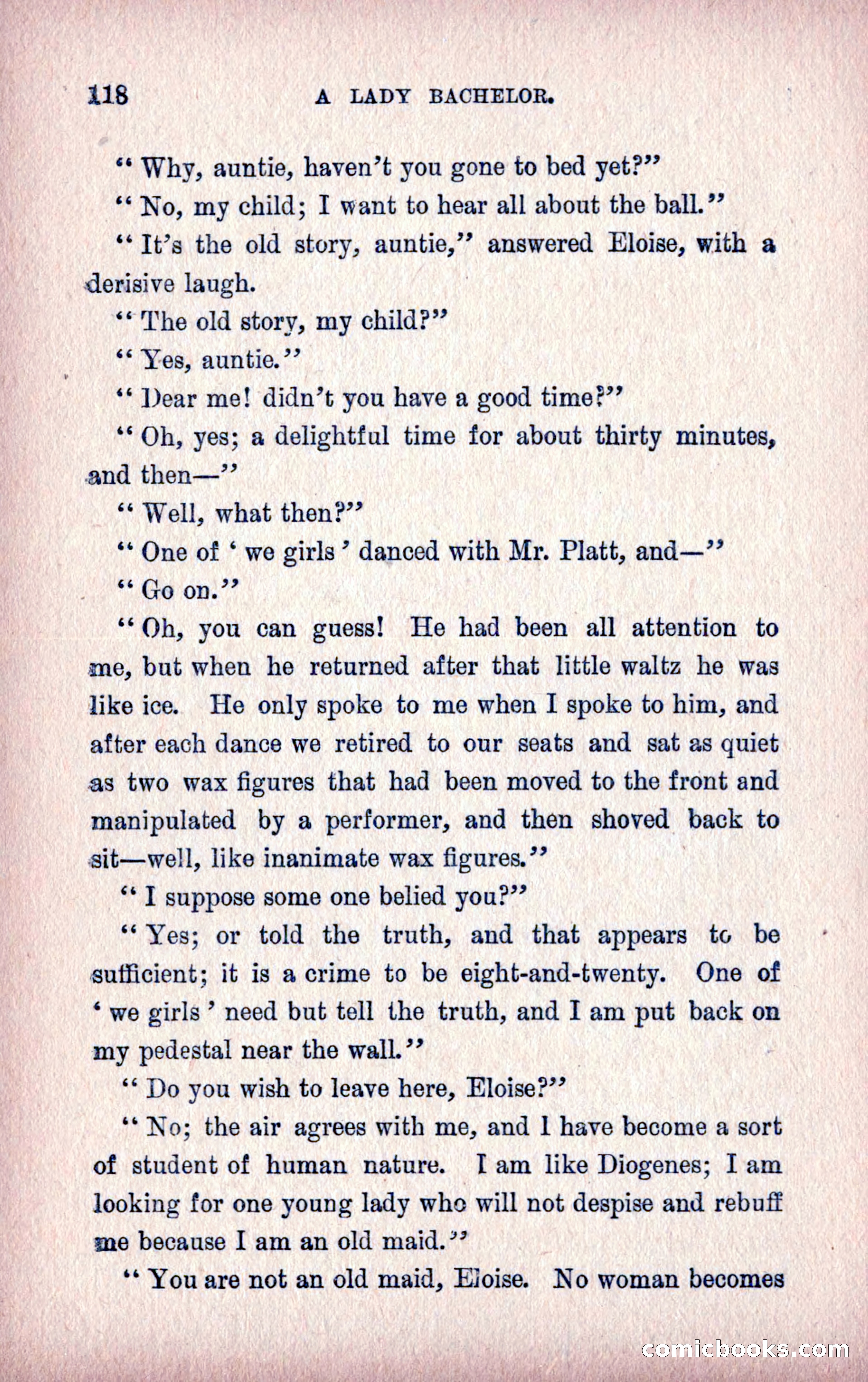 A Final Triumph; or, A Lady Bachelor — page 120 of 164